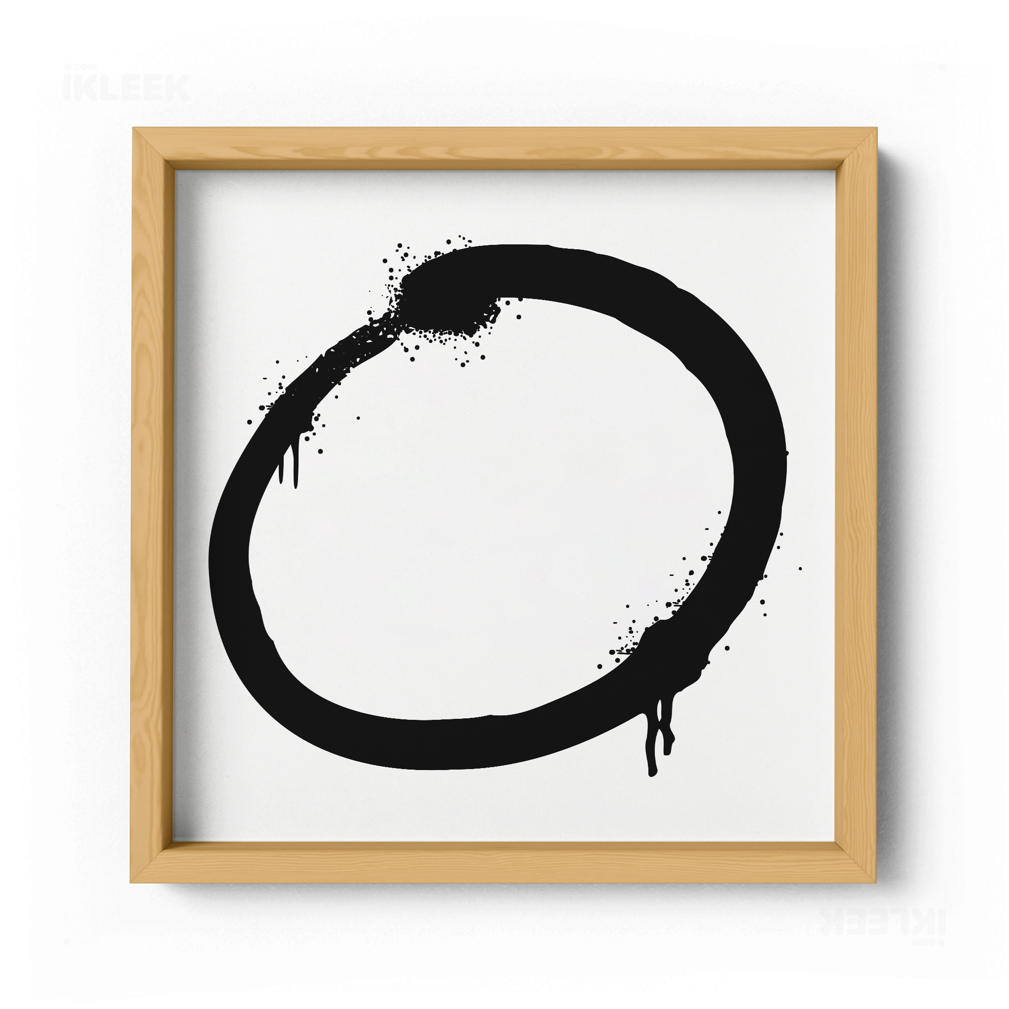 OpenCircle Framed Poster 04 Natural Wood