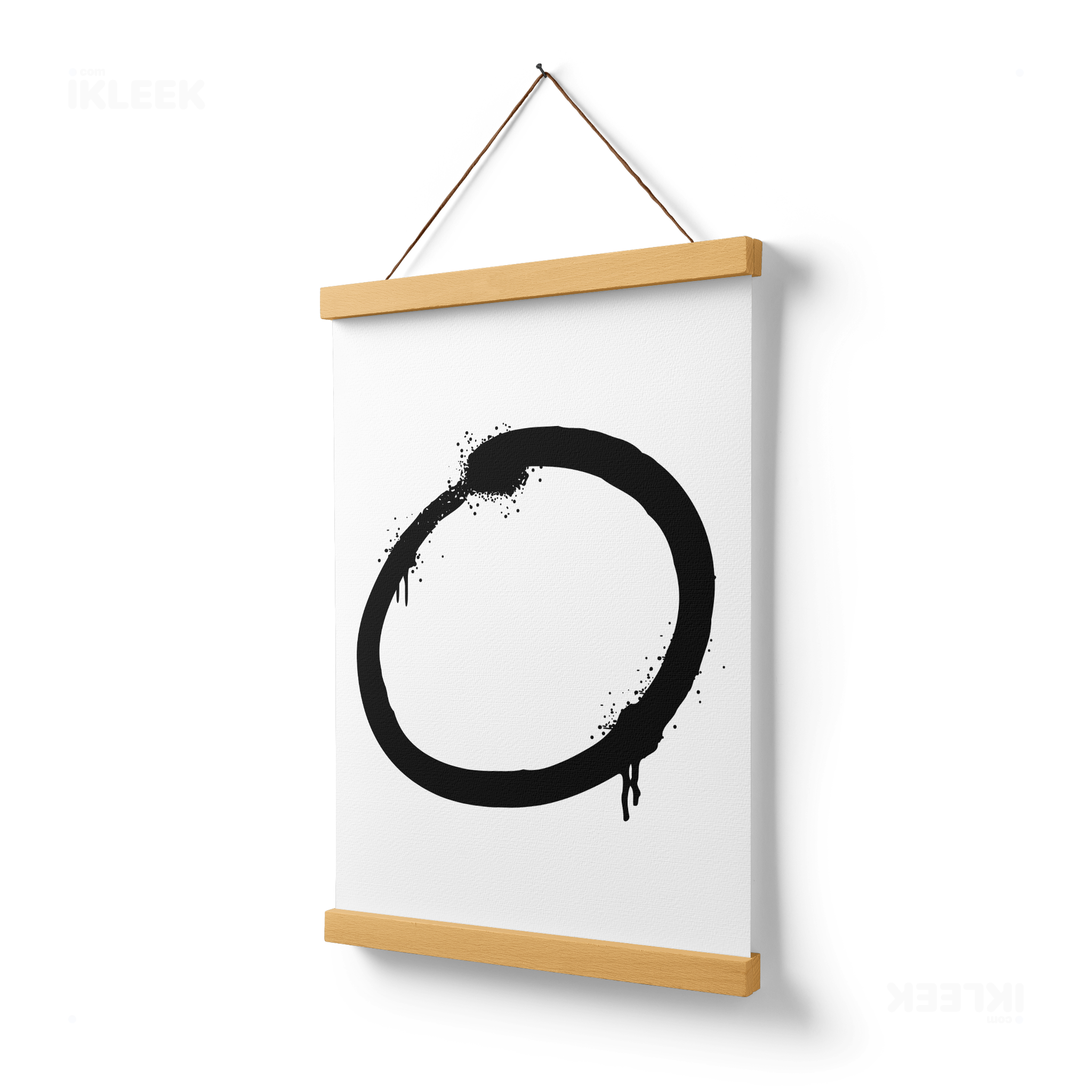 OpenCircle Magnetic Hanger Poster 03 Natural Wood