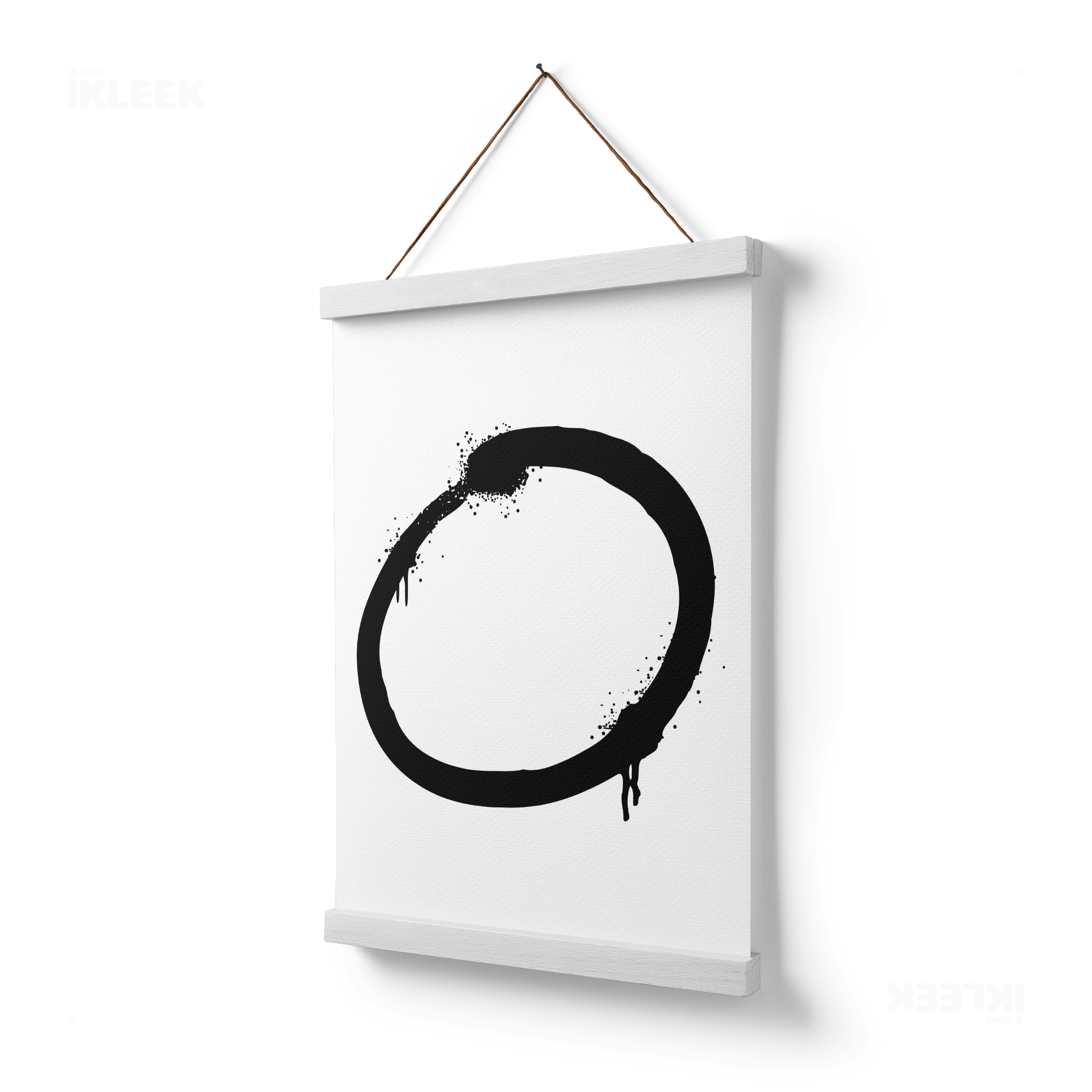 OpenCircle Magnetic Hanger Poster 03 White Wood