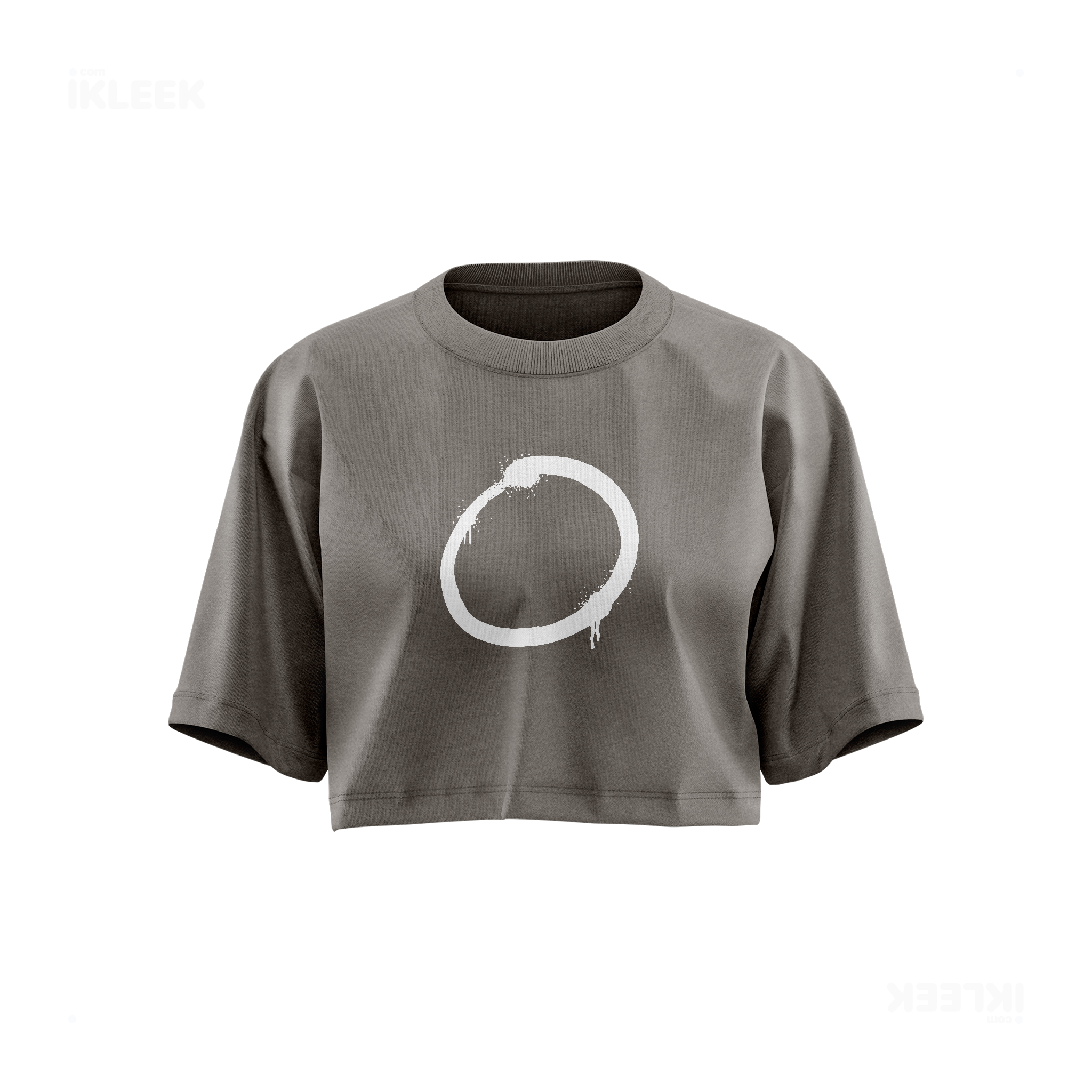 OpenCircle Over Sized Crop Top 01 Faded Grey