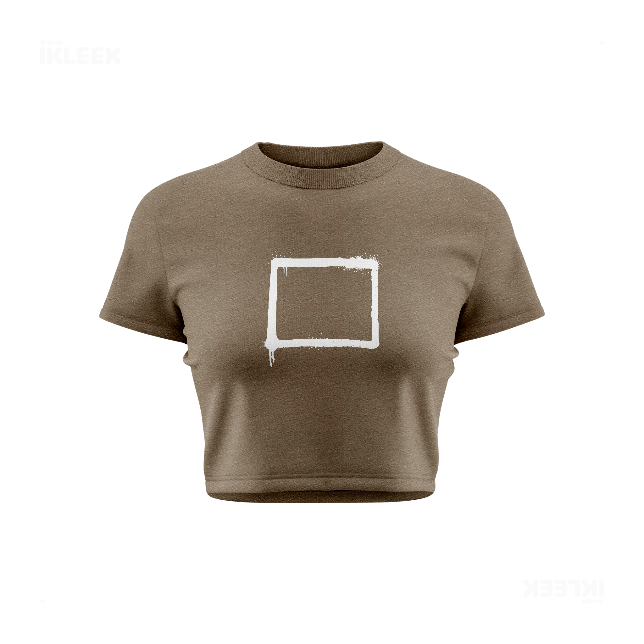 OpenSquare Fitted Crop Top 01 Heather Olive