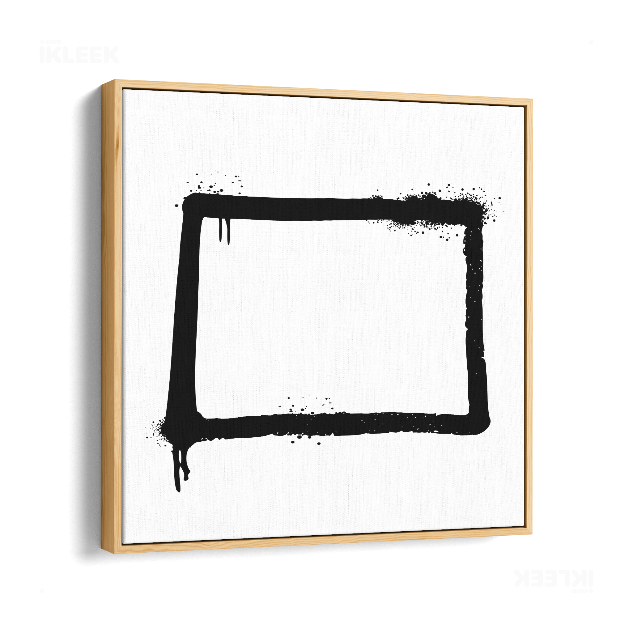 OpenSquare Framed Canvas 04 Natural Wood