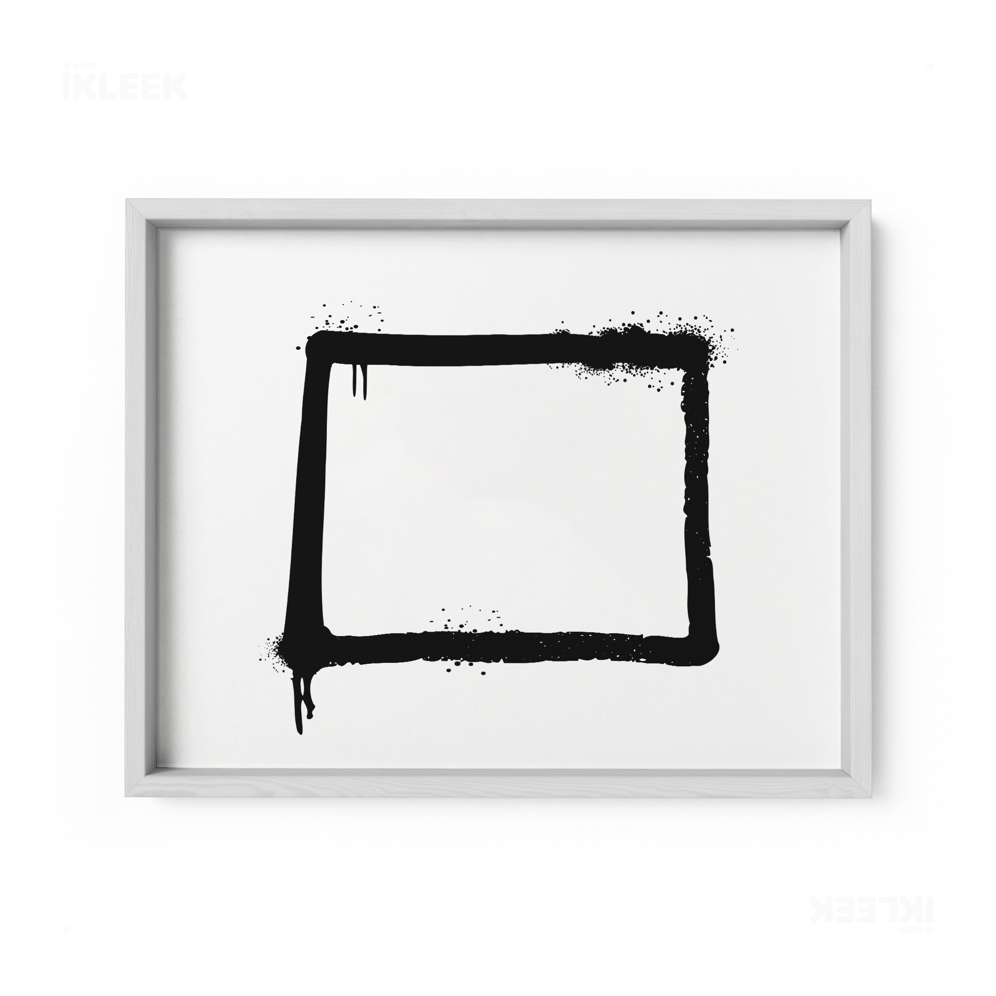 OpenSquare Framed Poster 03 White Wood