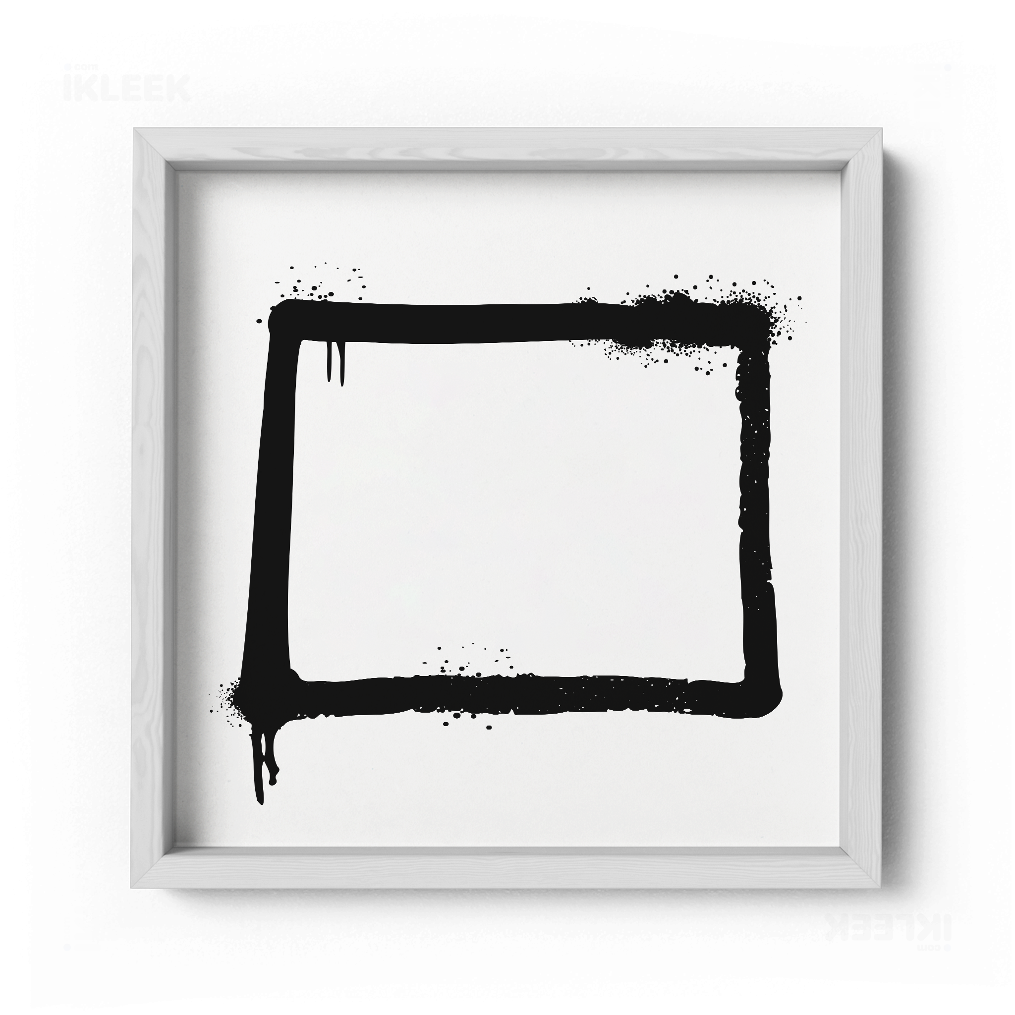 OpenSquare Framed Poster 04 White Wood
