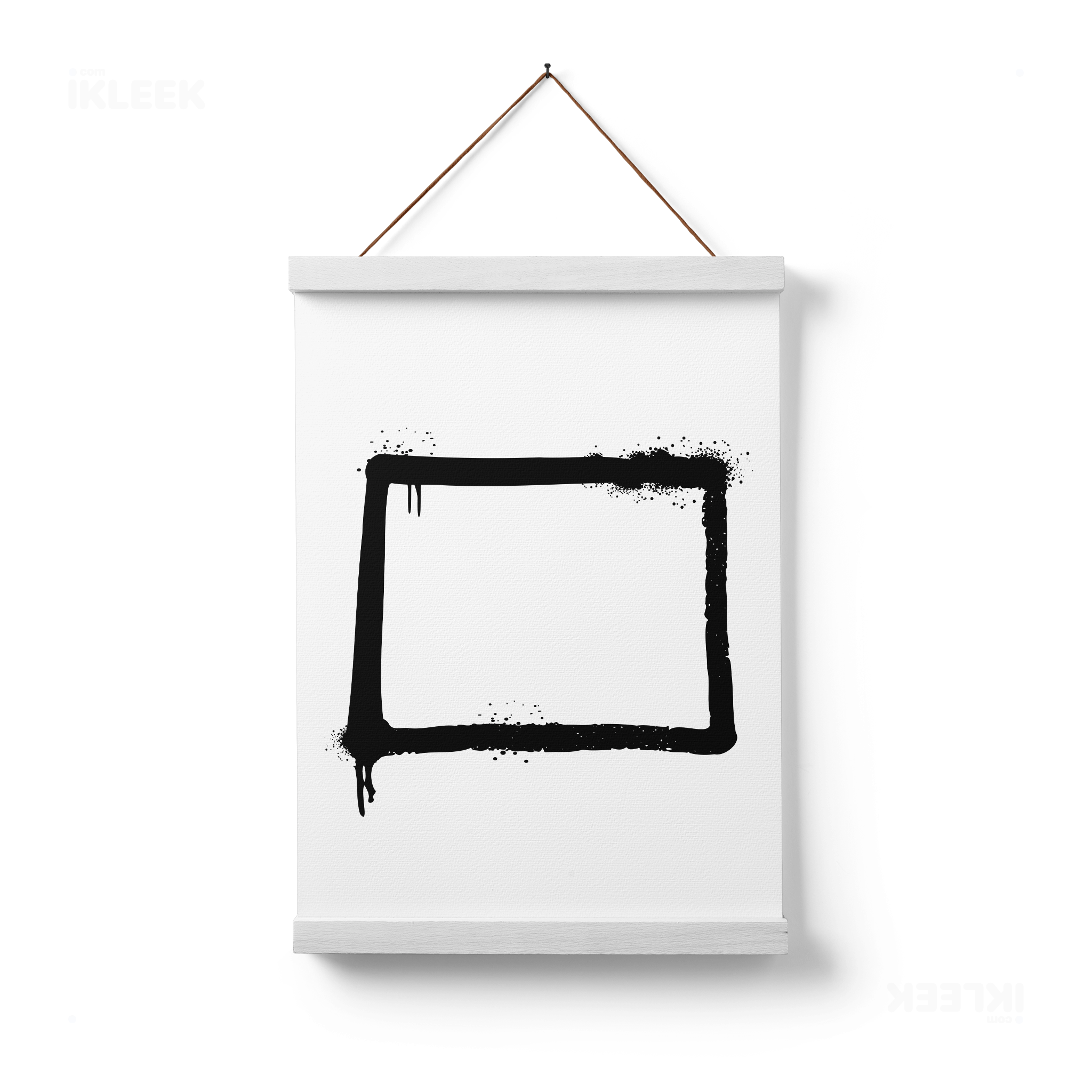 OpenSquare Magnetic Hanger Poster 01 White Wood