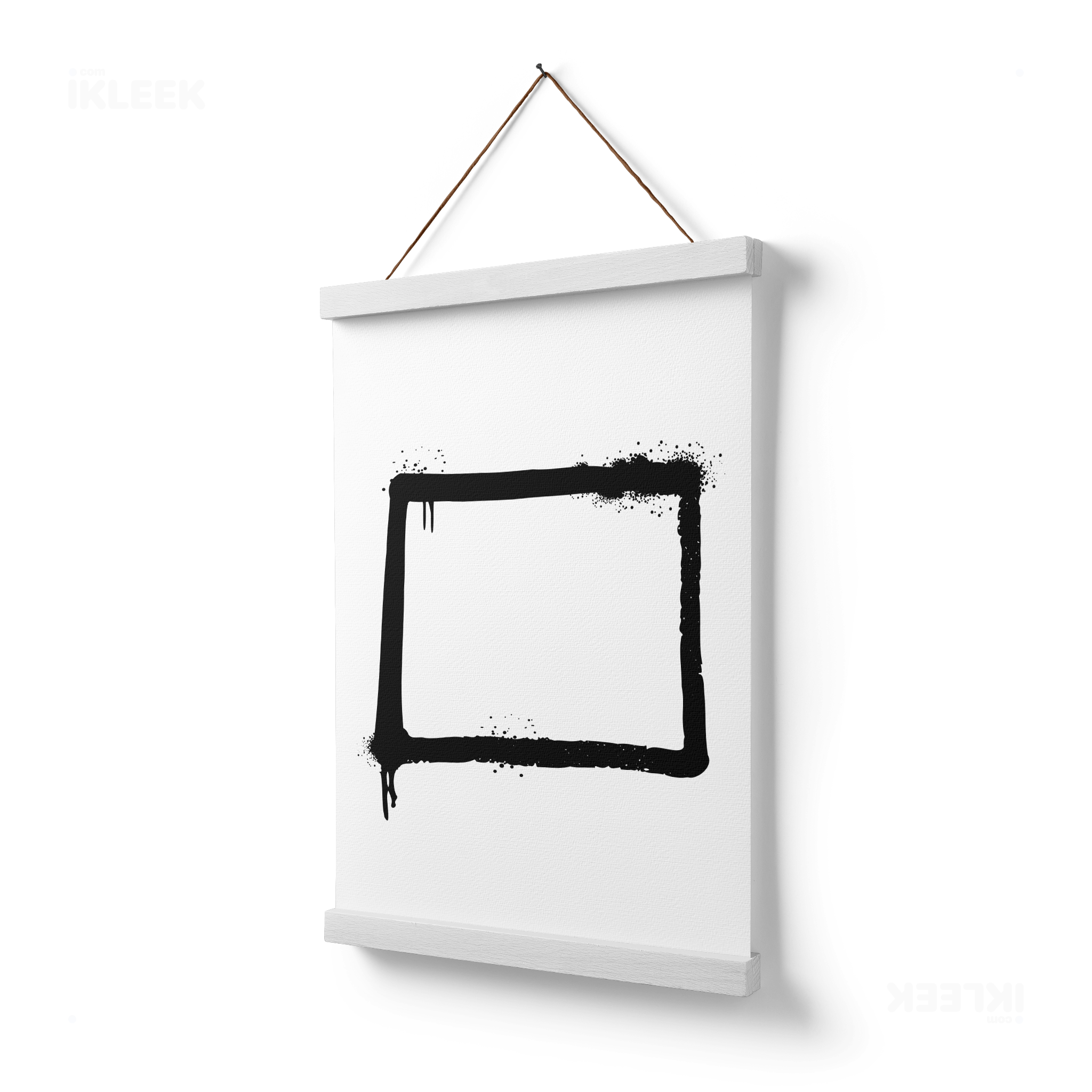 OpenSquare Magnetic Hanger Poster 03 White Wood