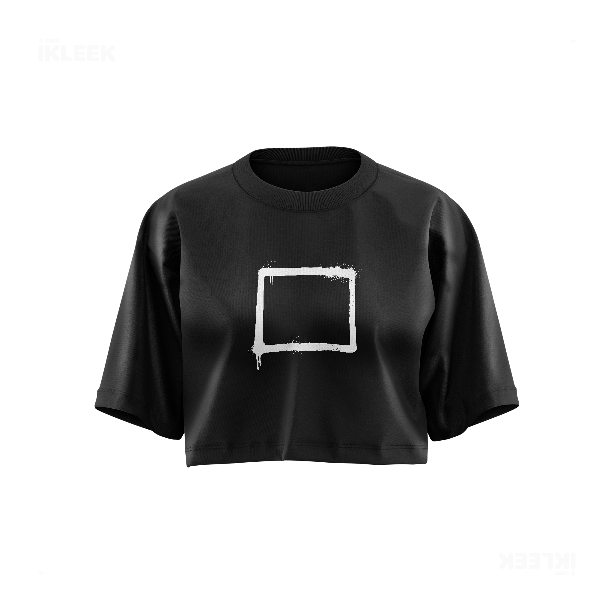 OpenSquare Over Sized Crop Top 01 Black