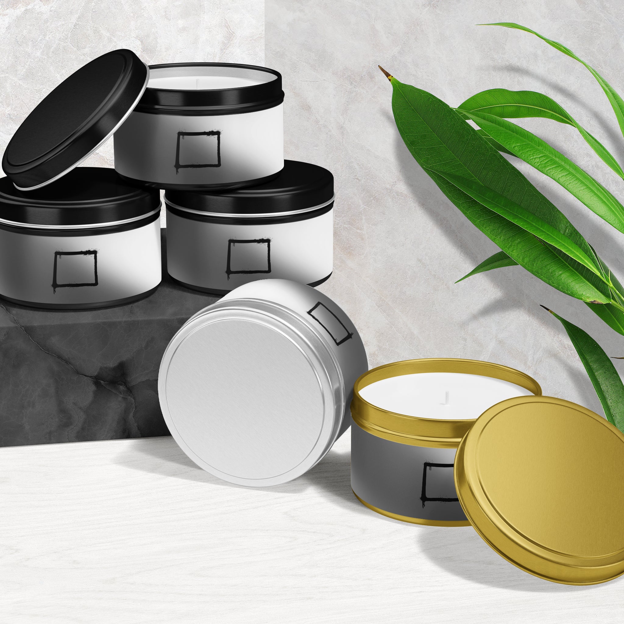 OpenSquare Tin Candle 02 Black