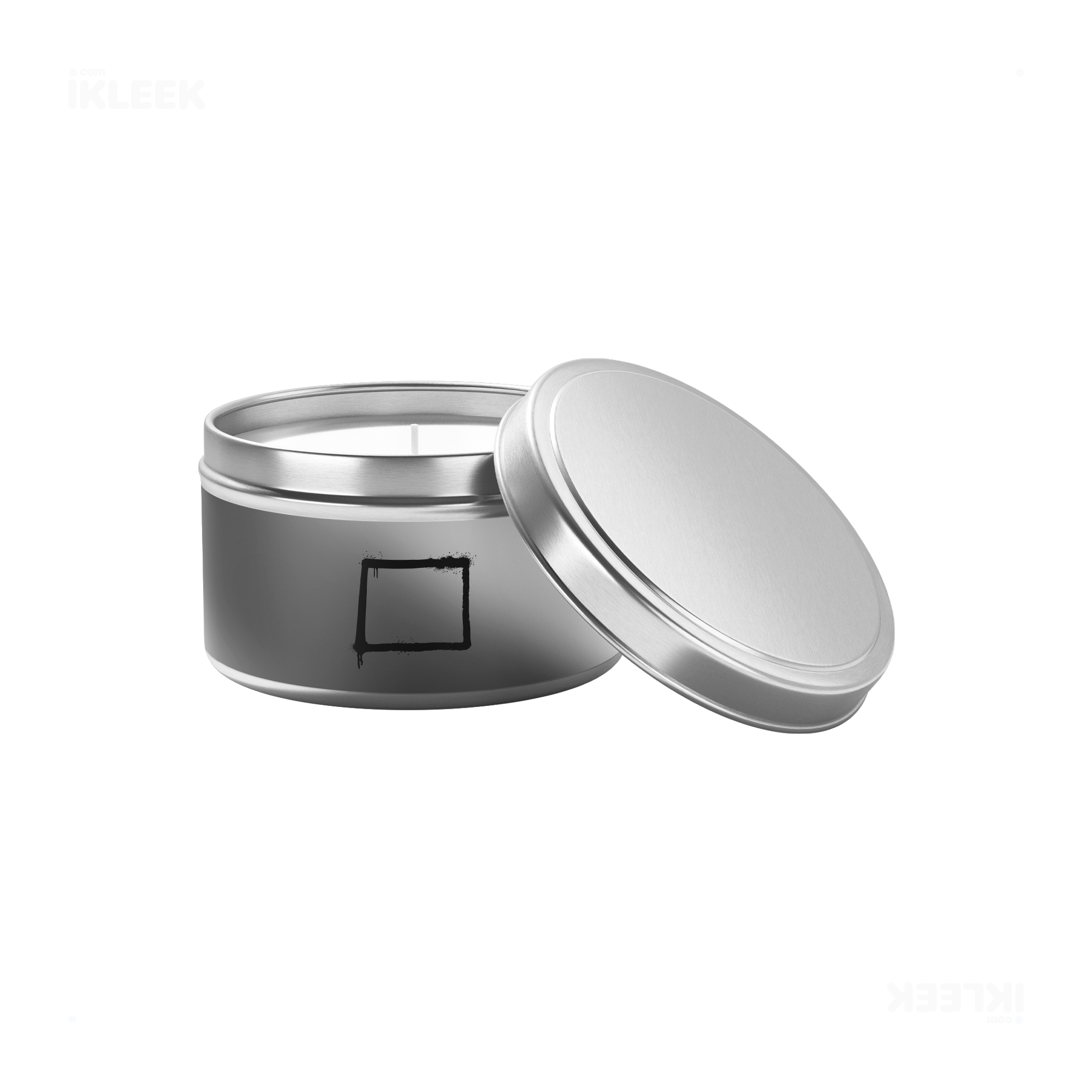 OpenSquare Tin Candle 03 Silver