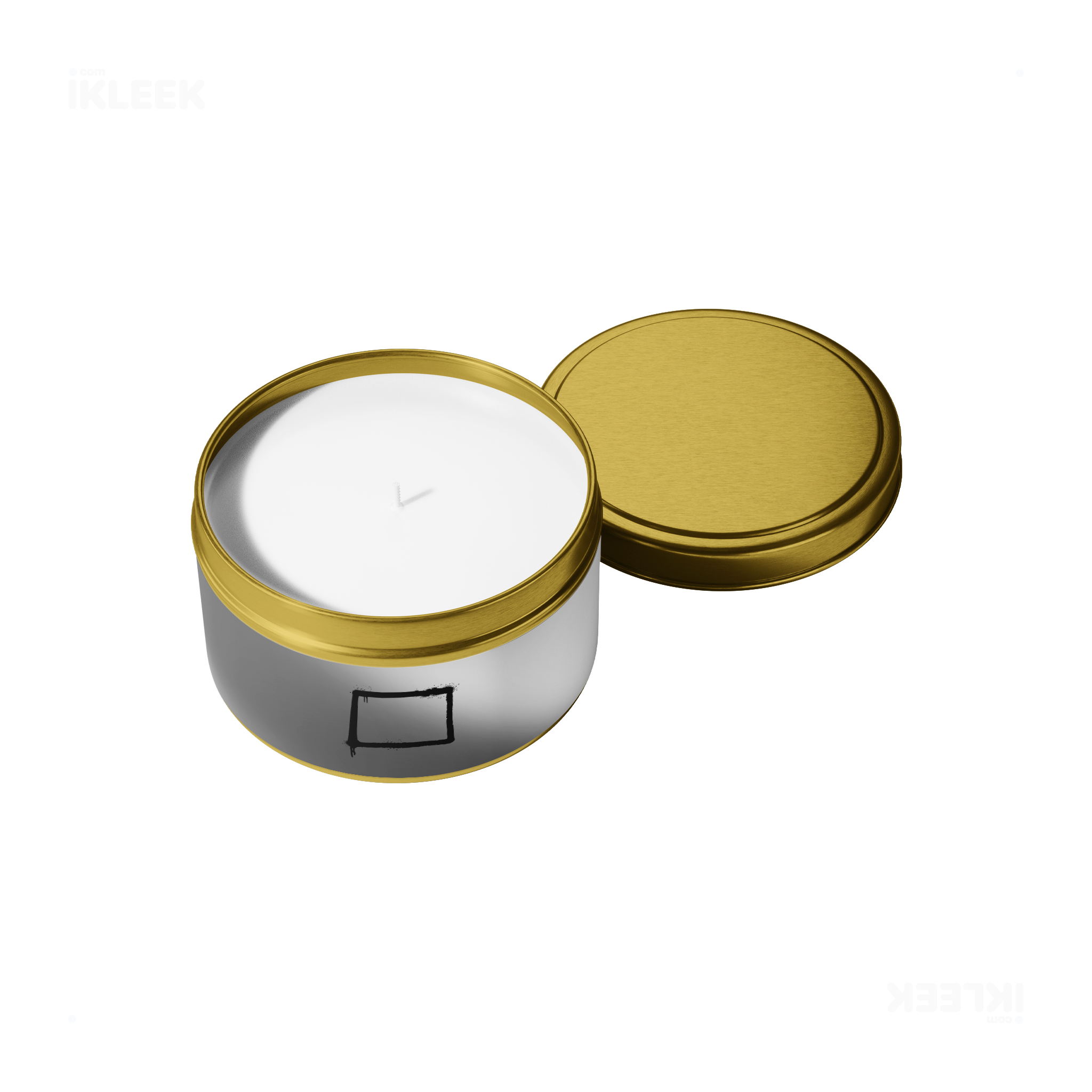OpenSquare Tin Candle 05 Gold