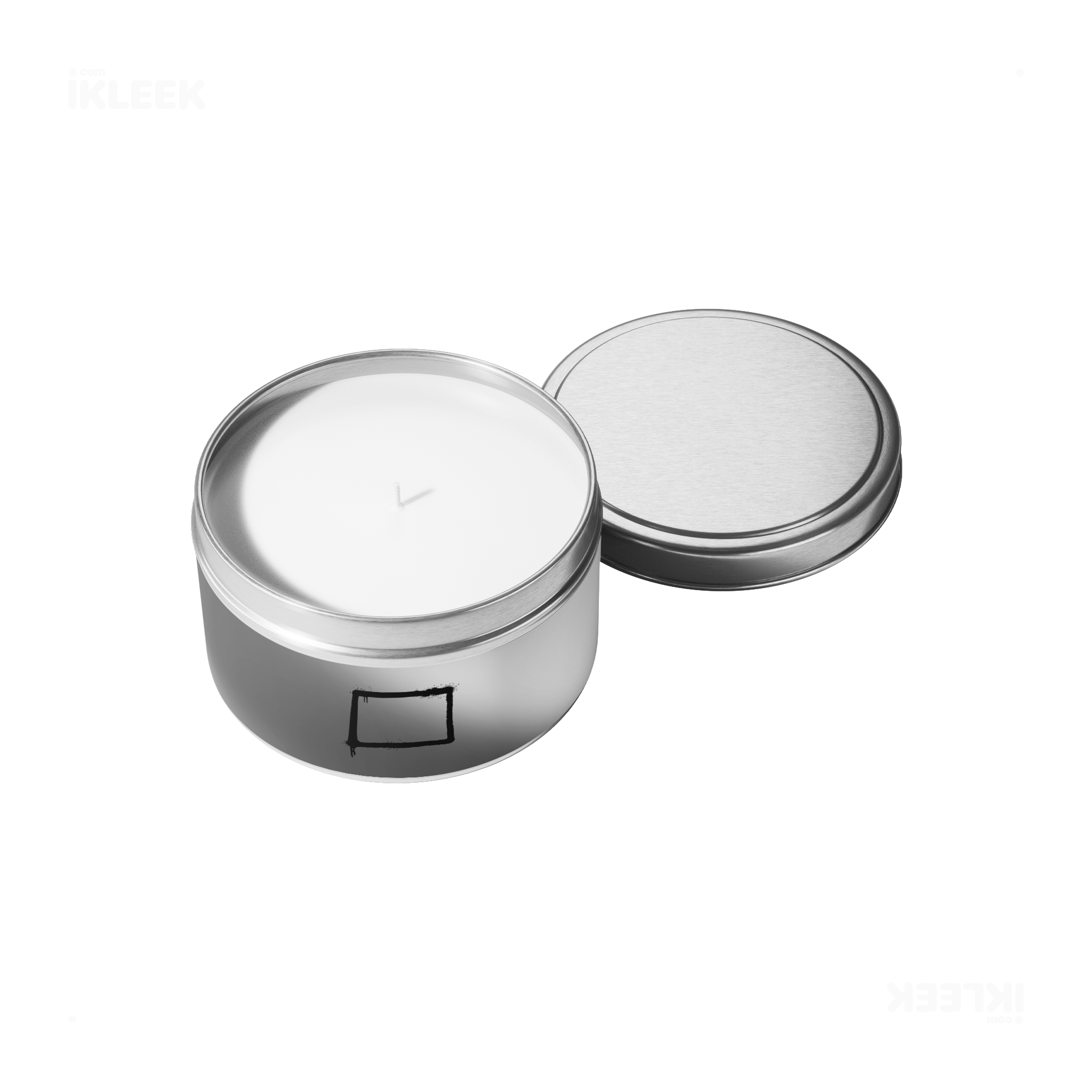 OpenSquare Tin Candle 05 Silver