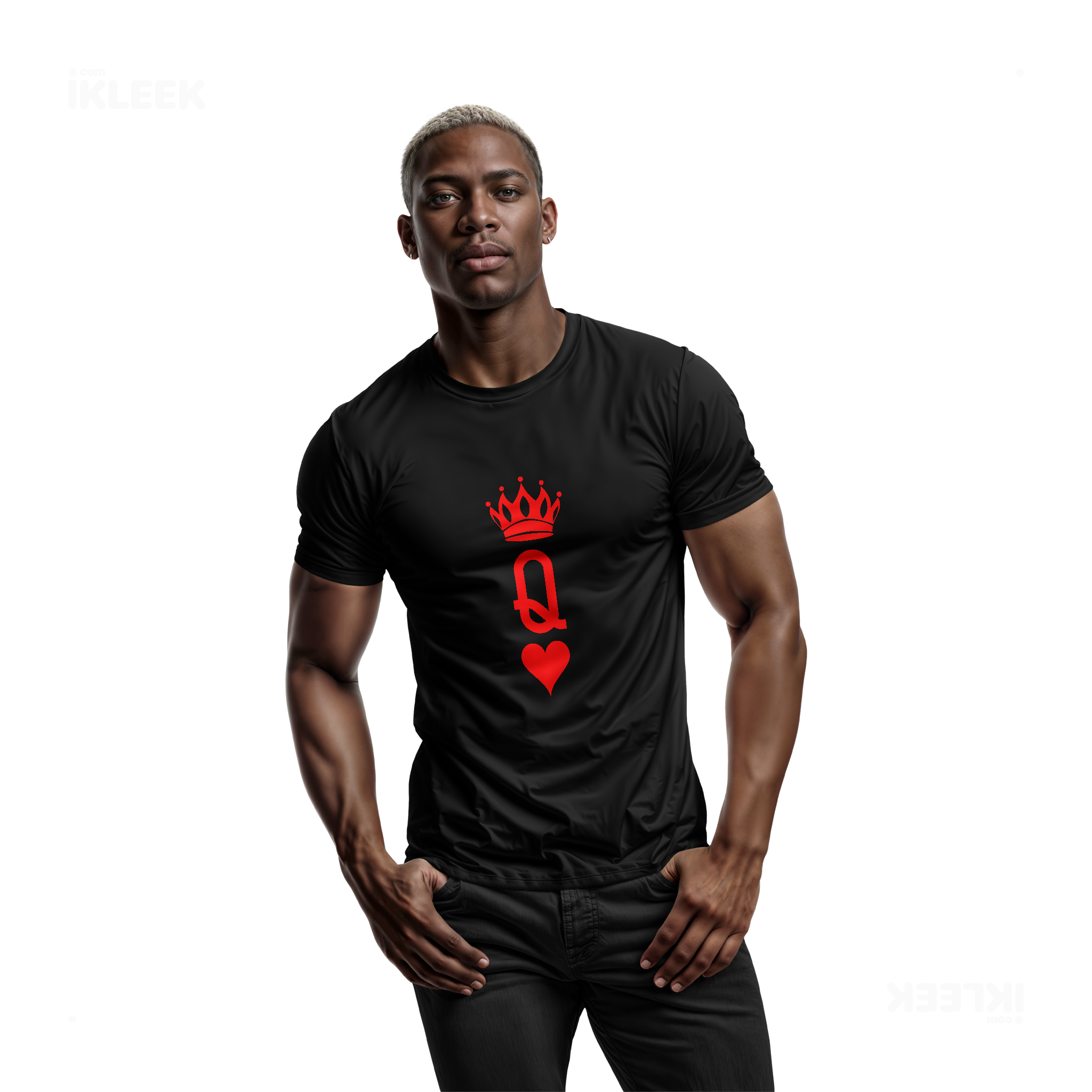 QueenOfHearts Adult T Shirt 02 Black