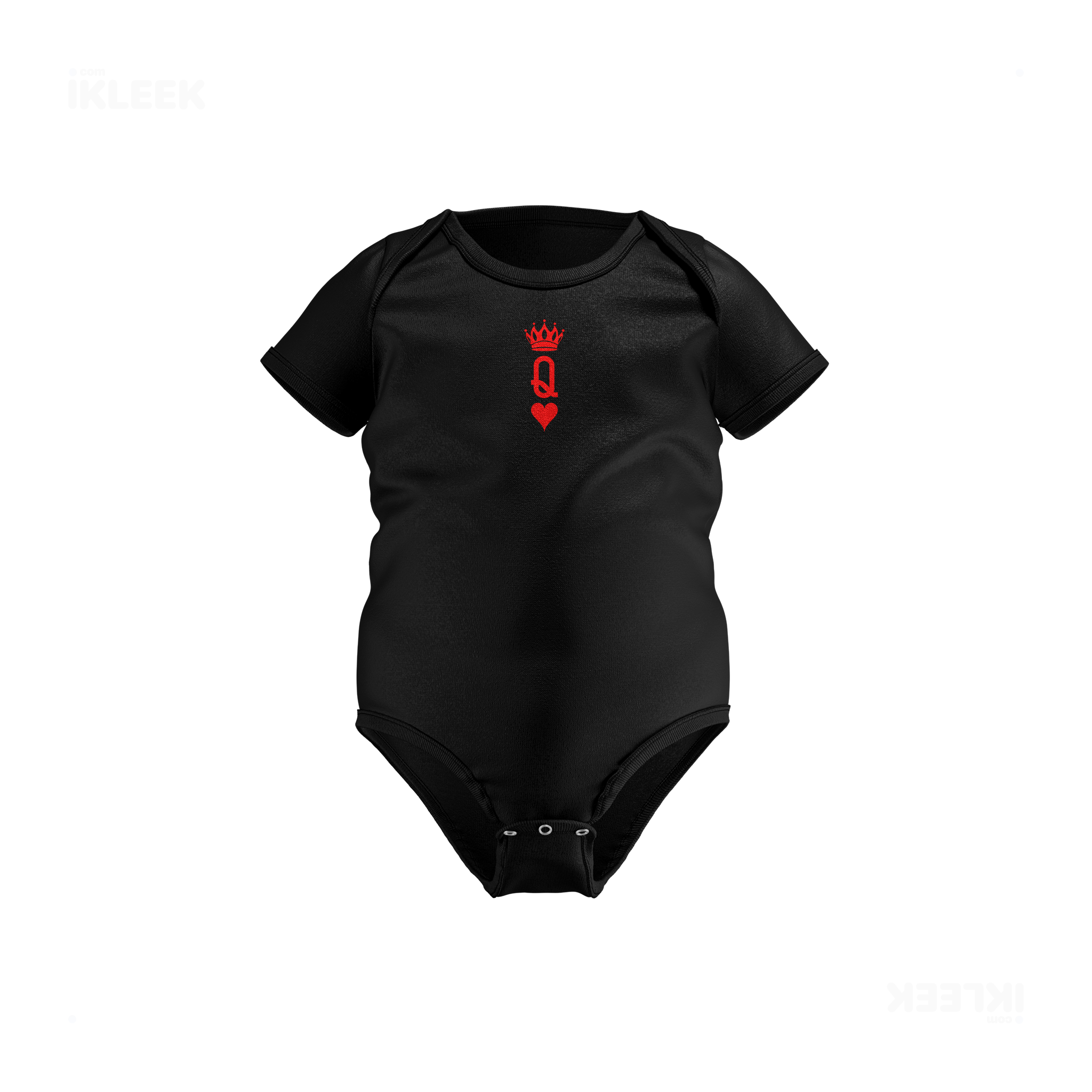 QueenOfHearts Baby Onesies 01 Black