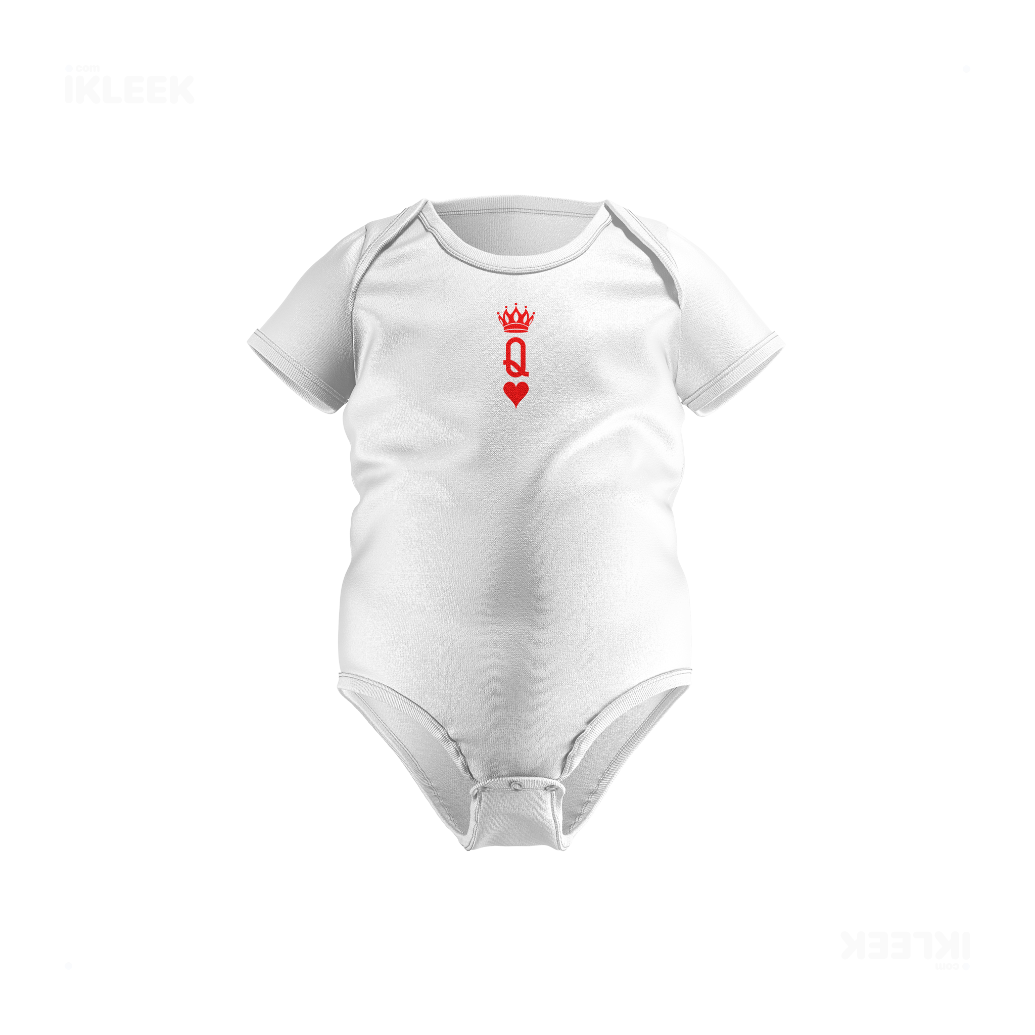 QueenOfHearts Baby Onesies 01 White