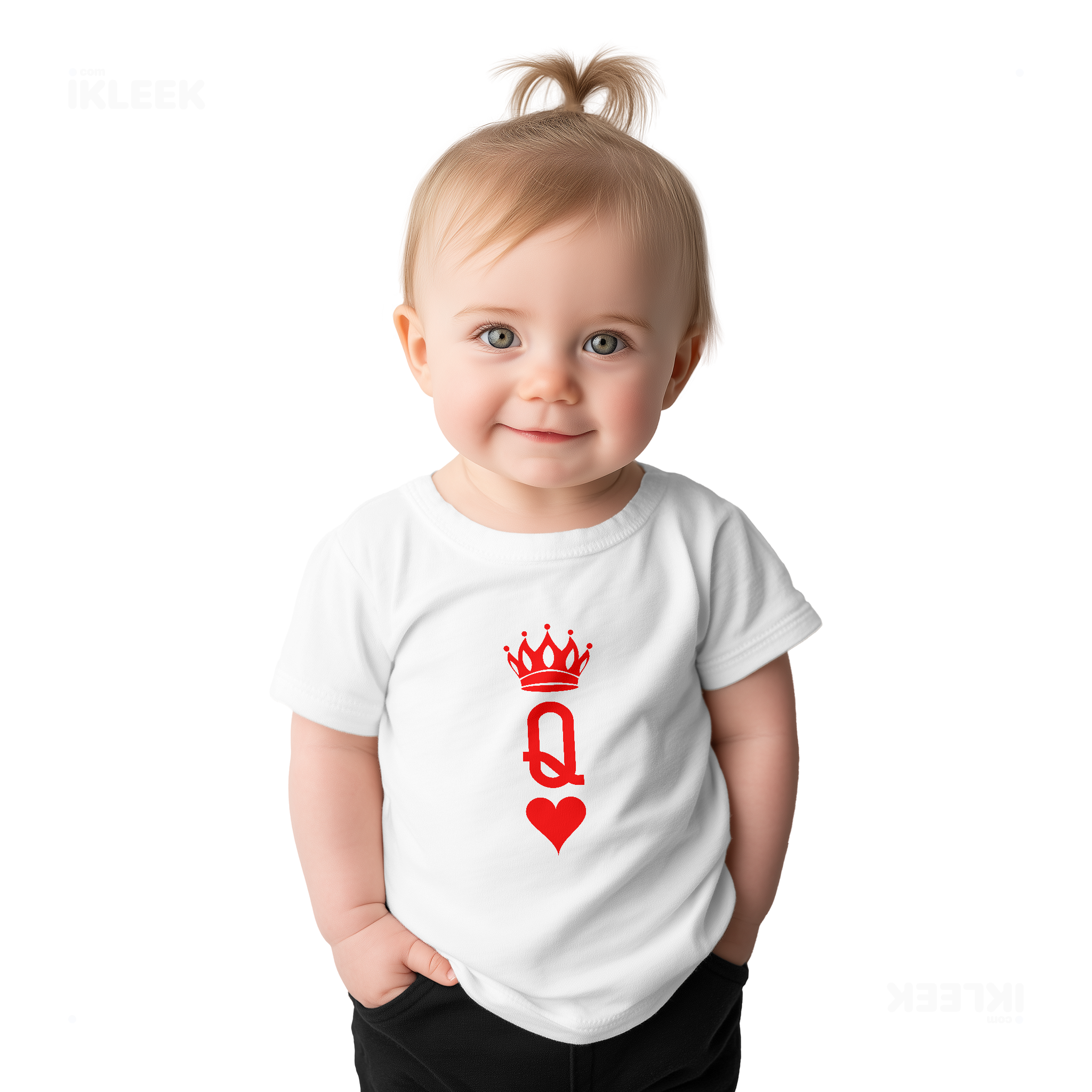 QueenOfHearts Baby T Shirt 02 White