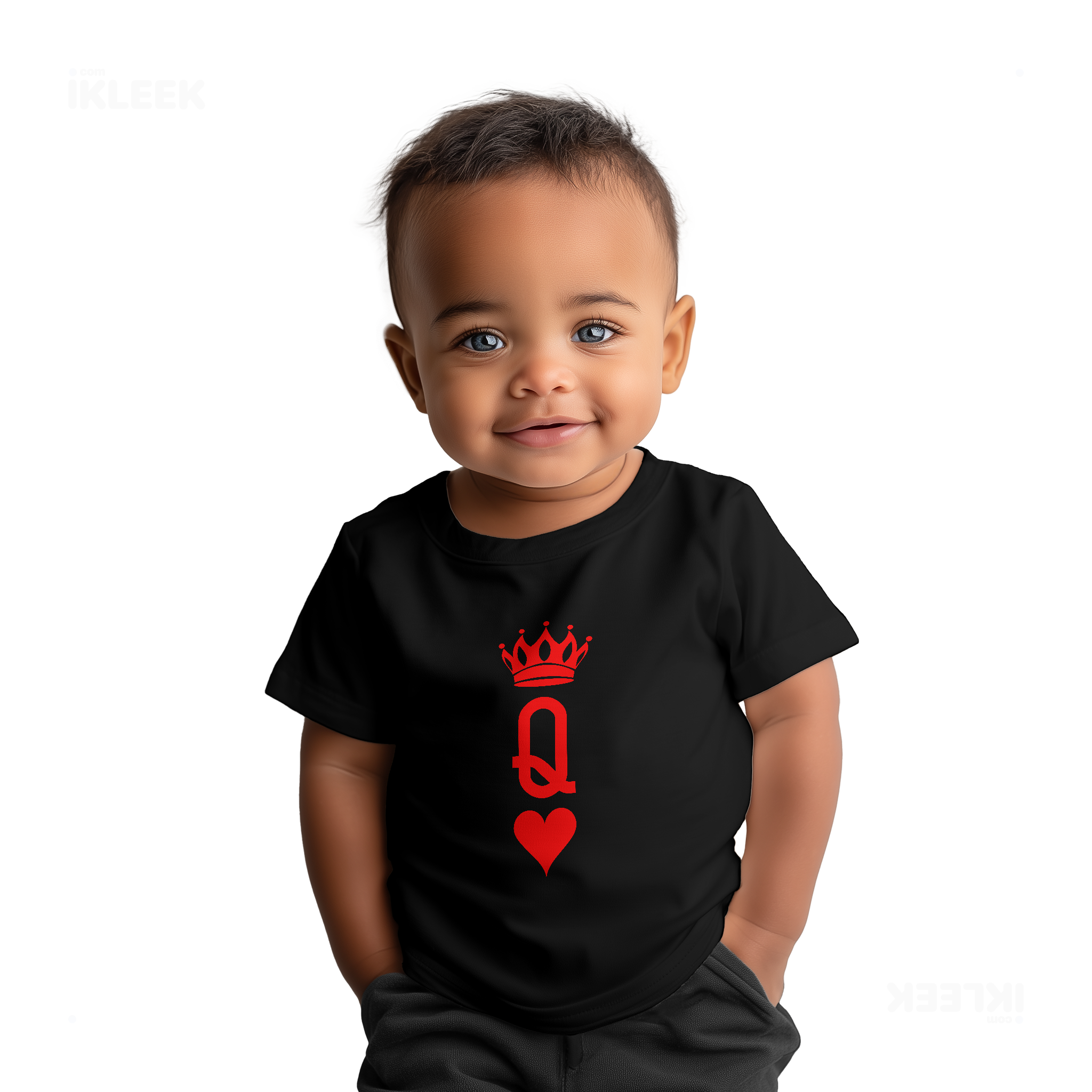 QueenOfHearts Baby T Shirt 05 Black