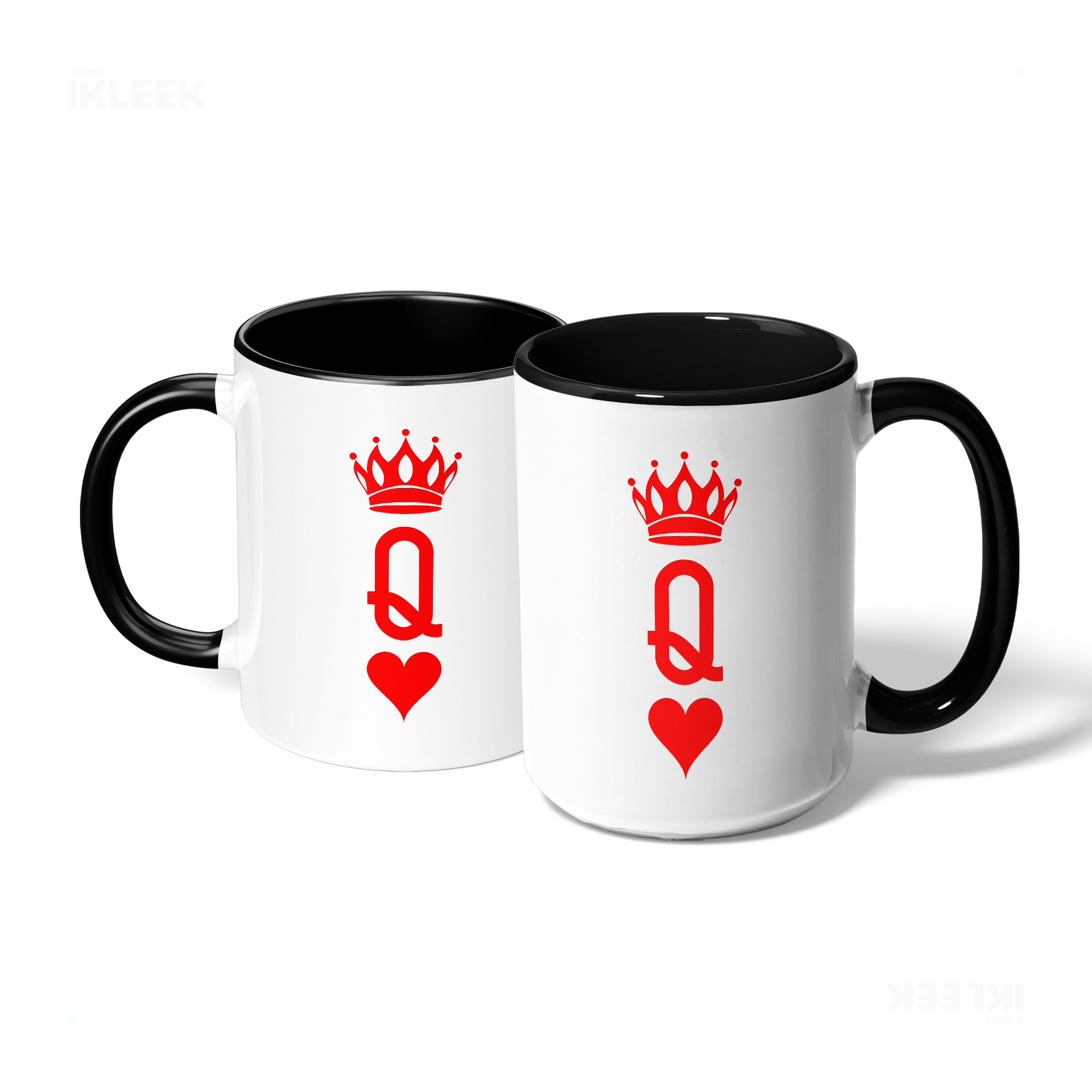 QueenOfHearts Ceramic Mug 07 White Black