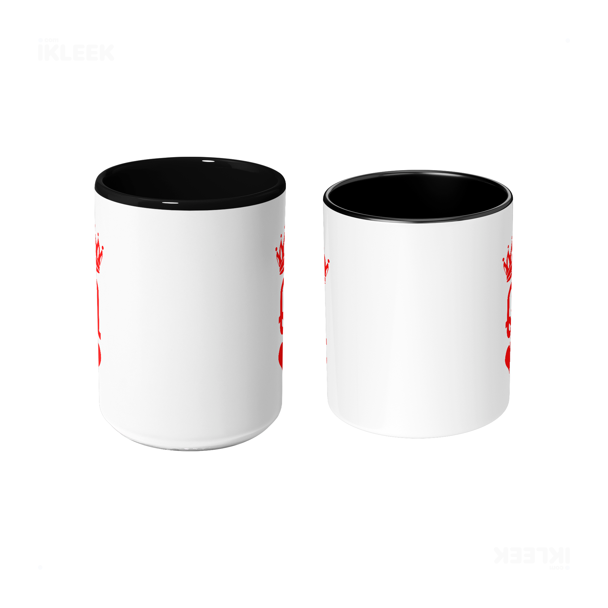 QueenOfHearts Ceramic Mug 09 White Black