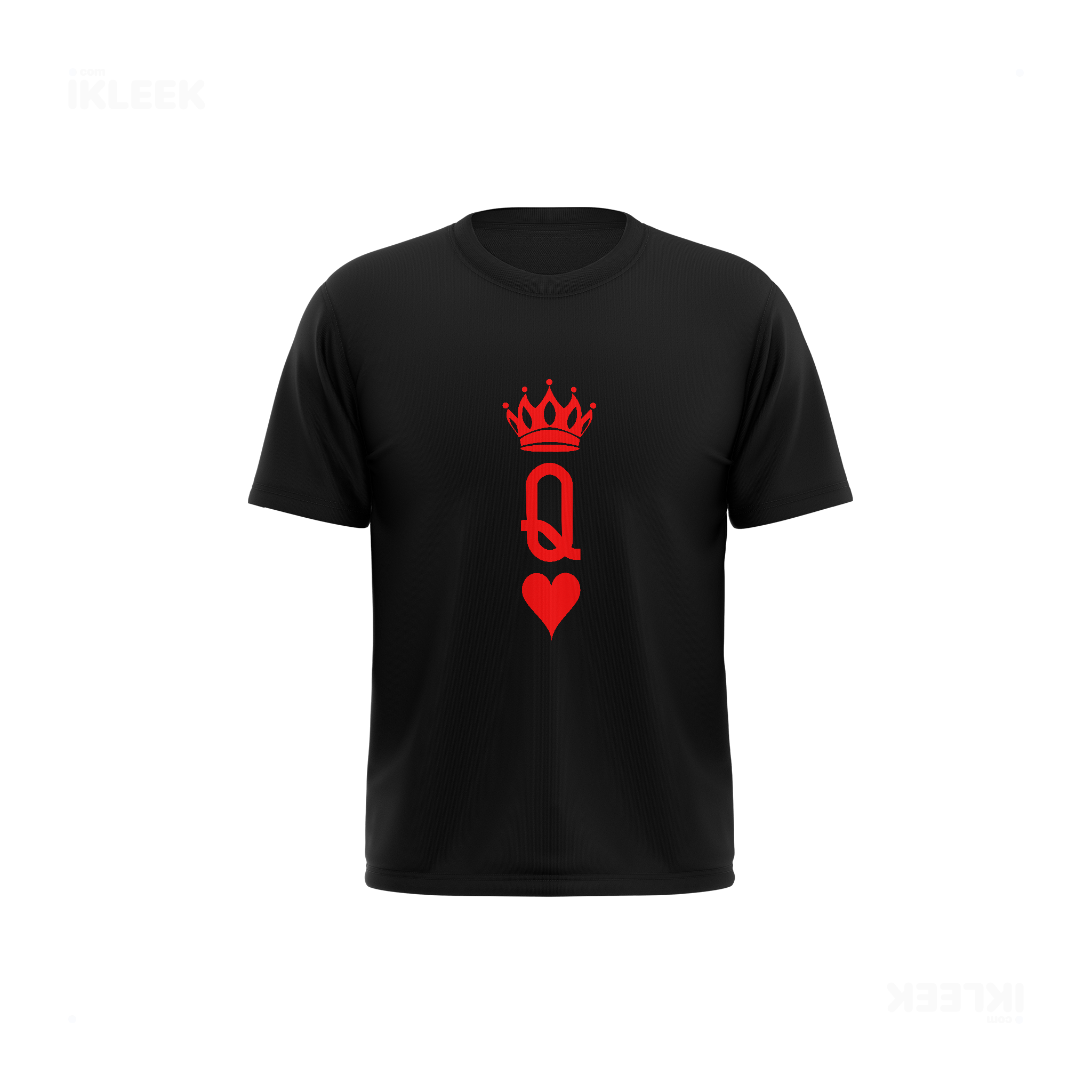 QueenOfHearts Couple T Shirt 03 Black
