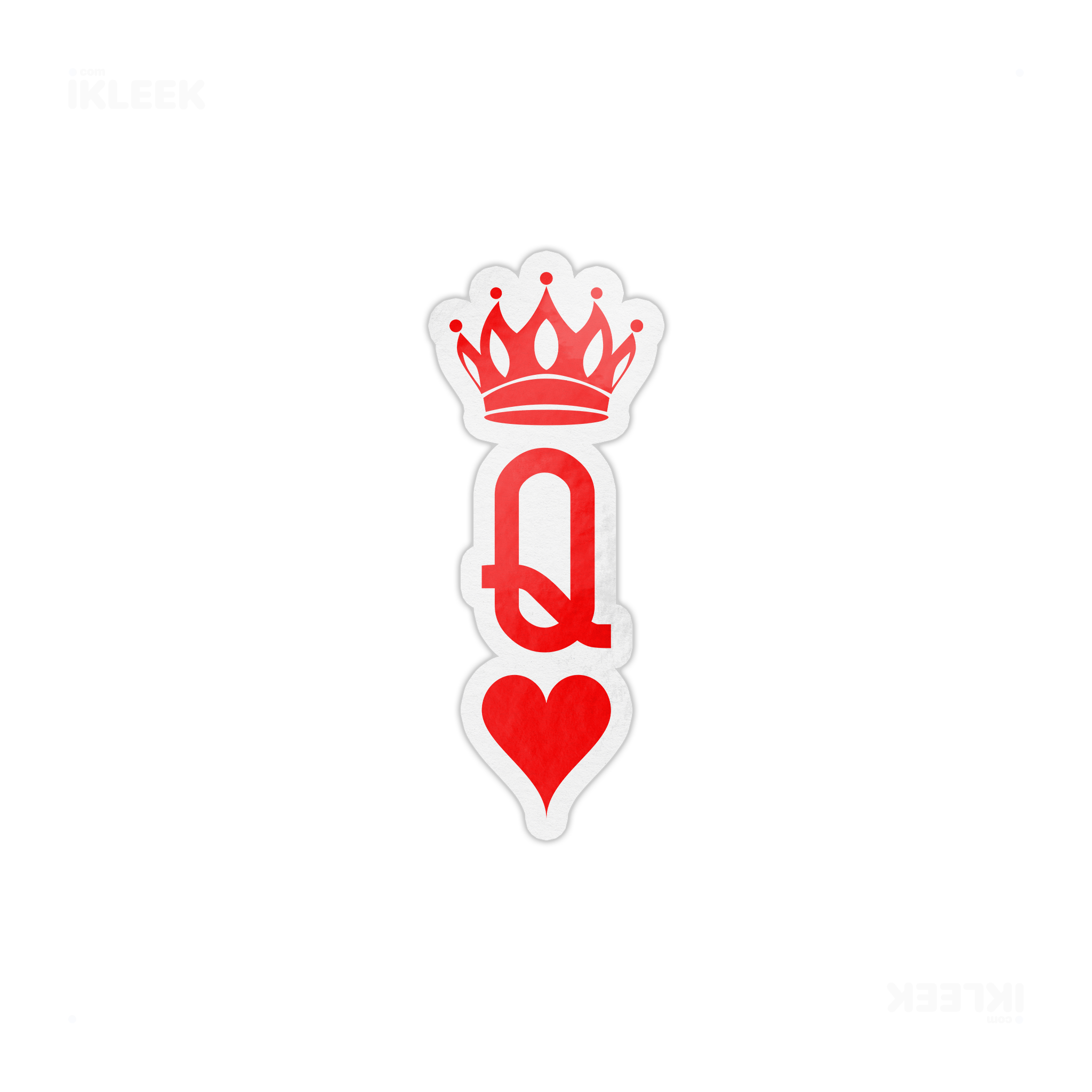 QueenOfHearts Die Cut Magnet 01