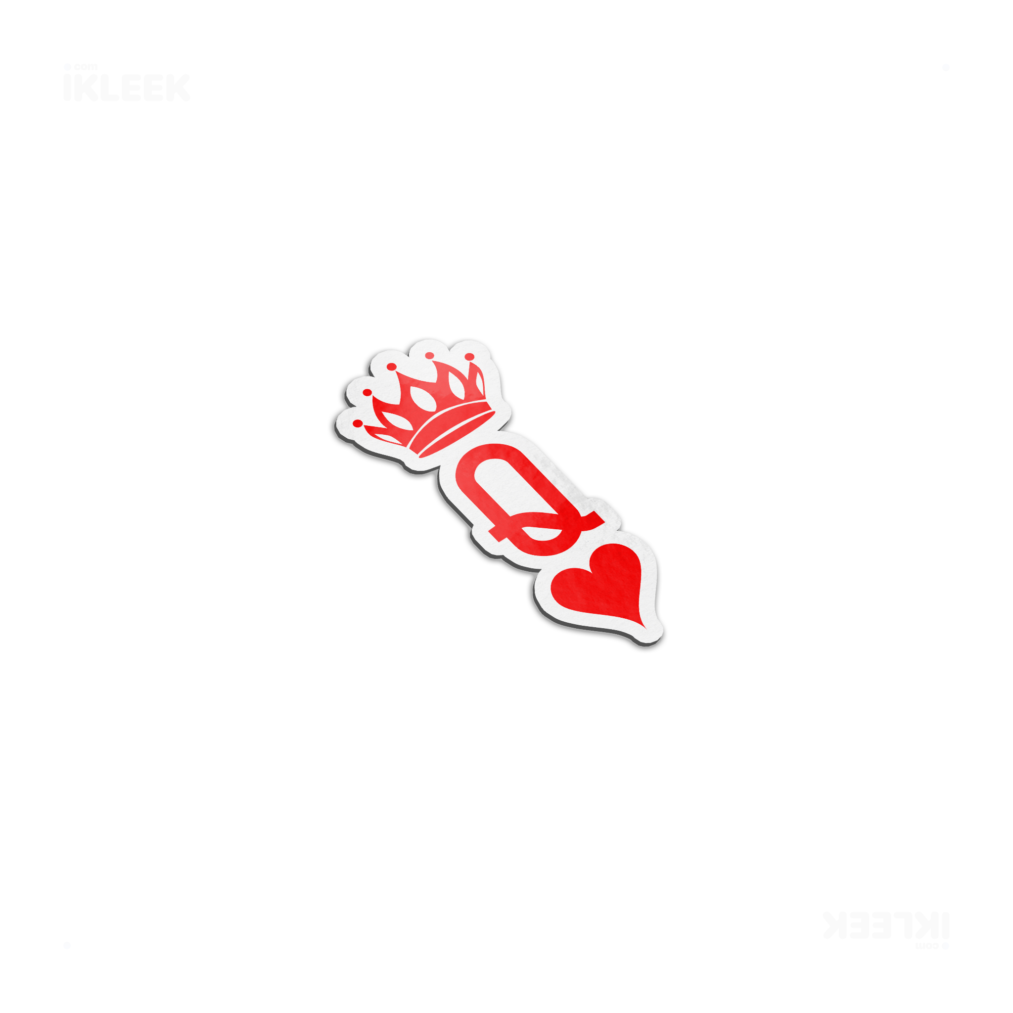 QueenOfHearts Die Cut Magnet 03