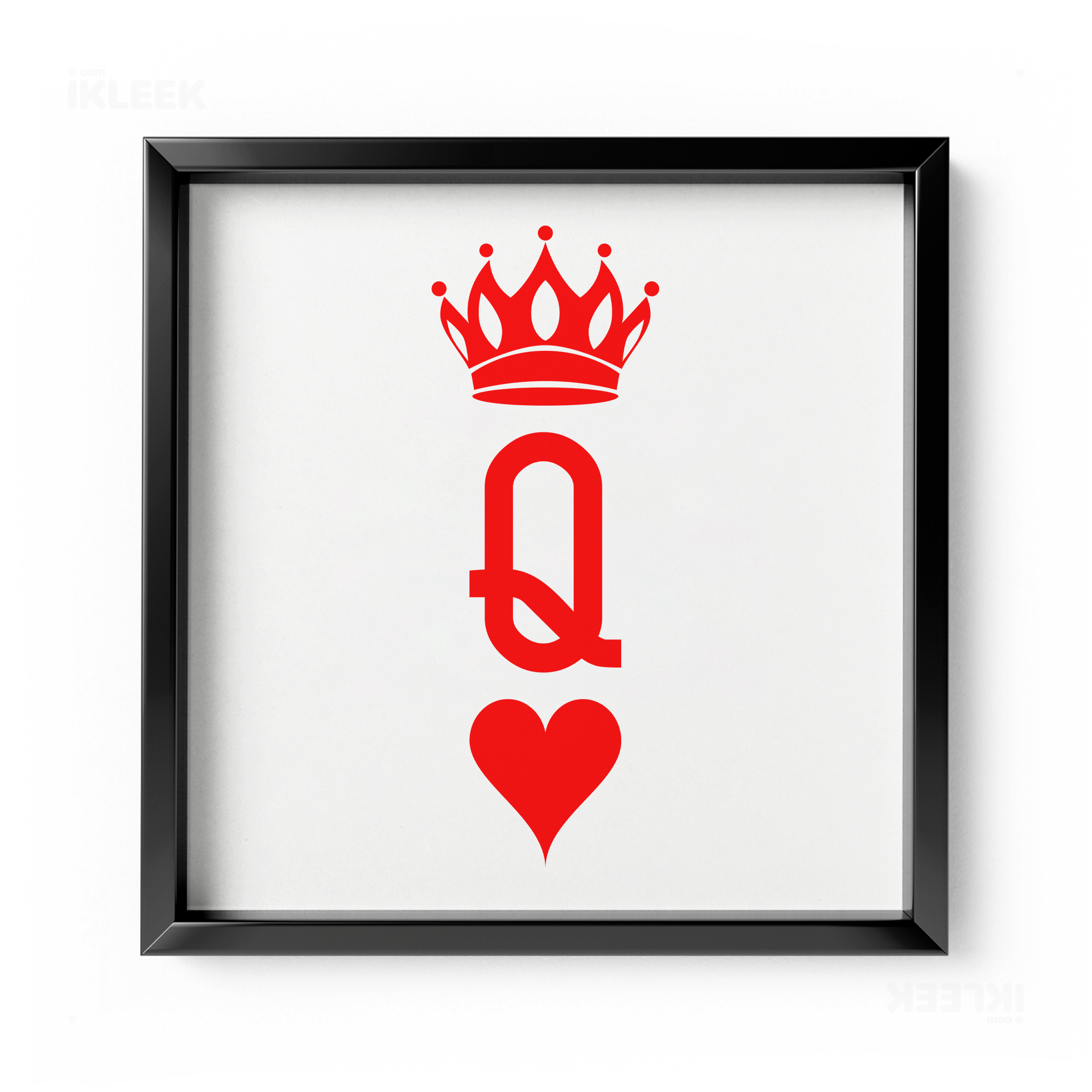 QueenOfHearts Framed Poster 04 Black Aluminum
