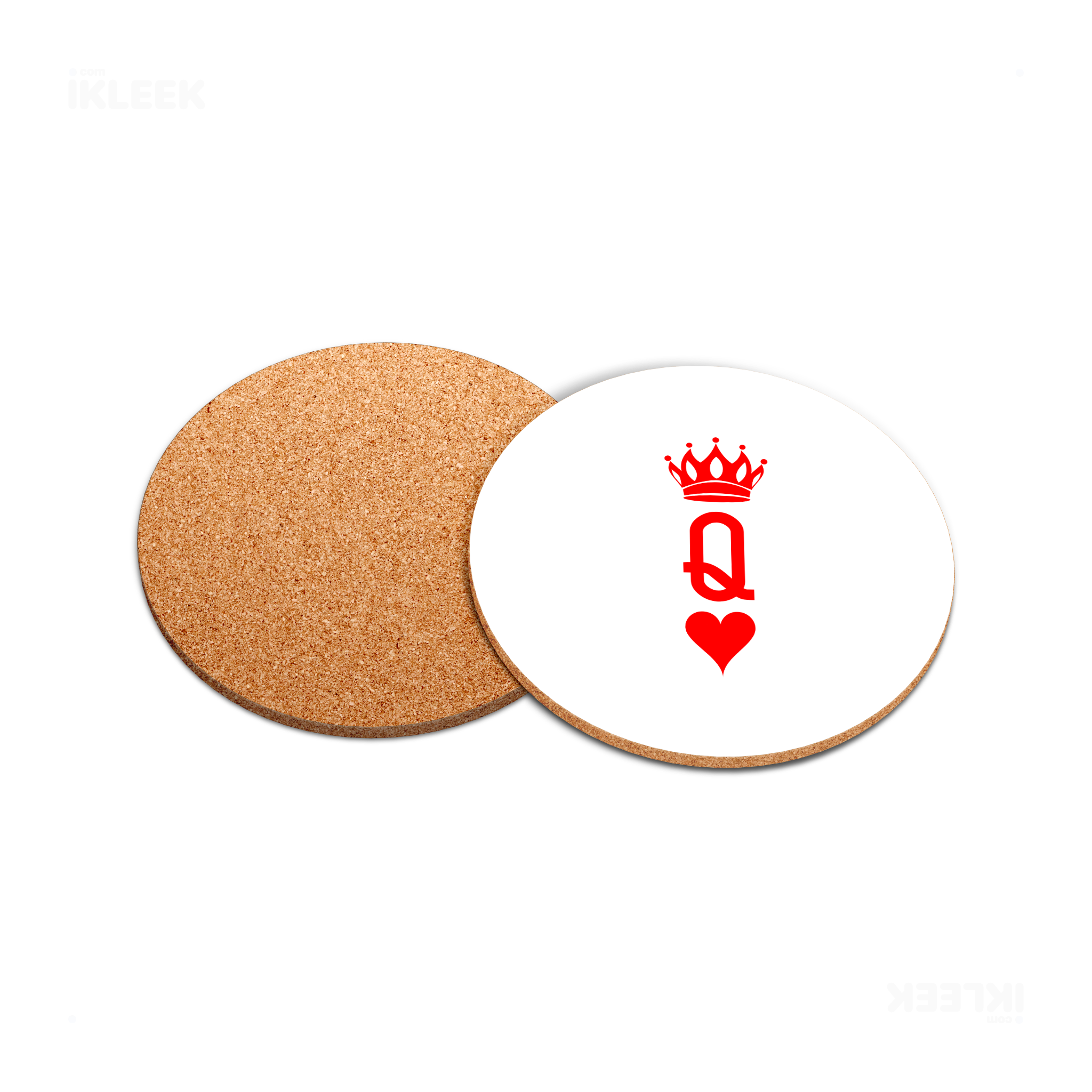 QueenOfHearts High Gloss Coaster 05 Round