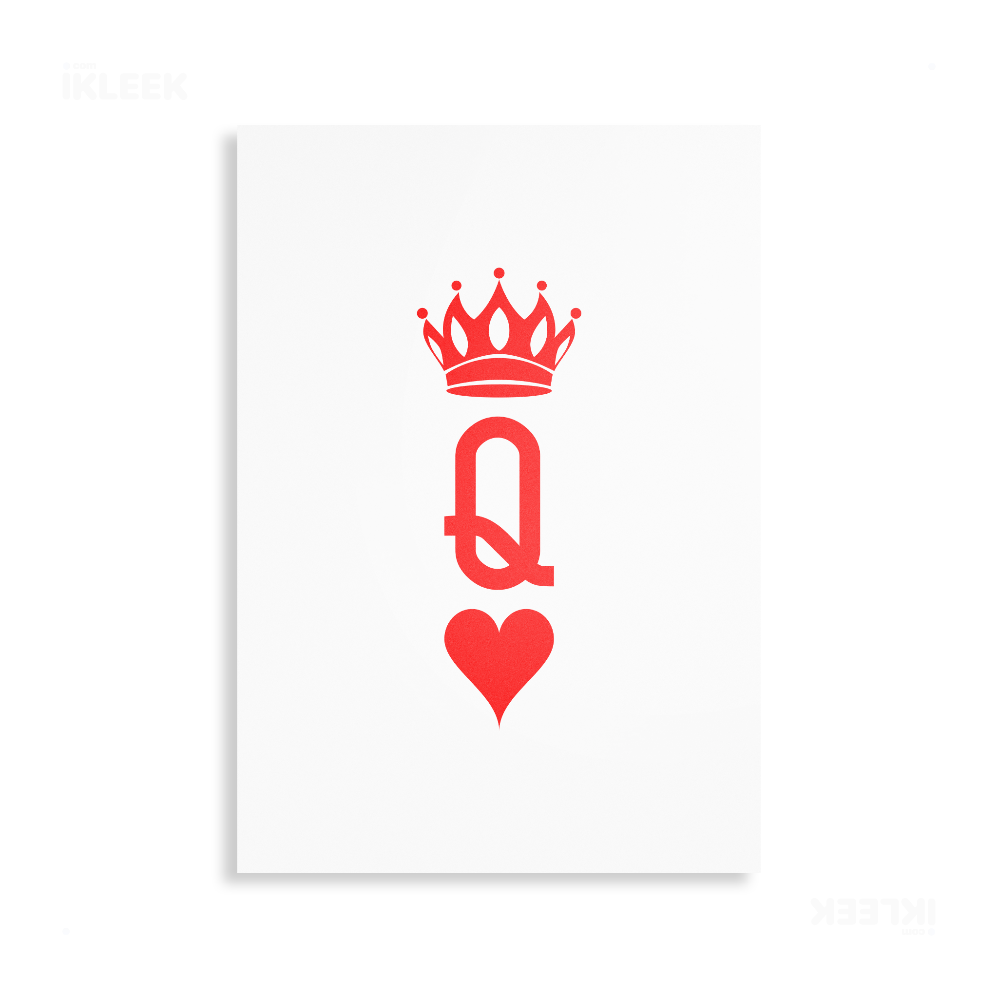 QueenOfHearts Metallic Print 01 Aluminum