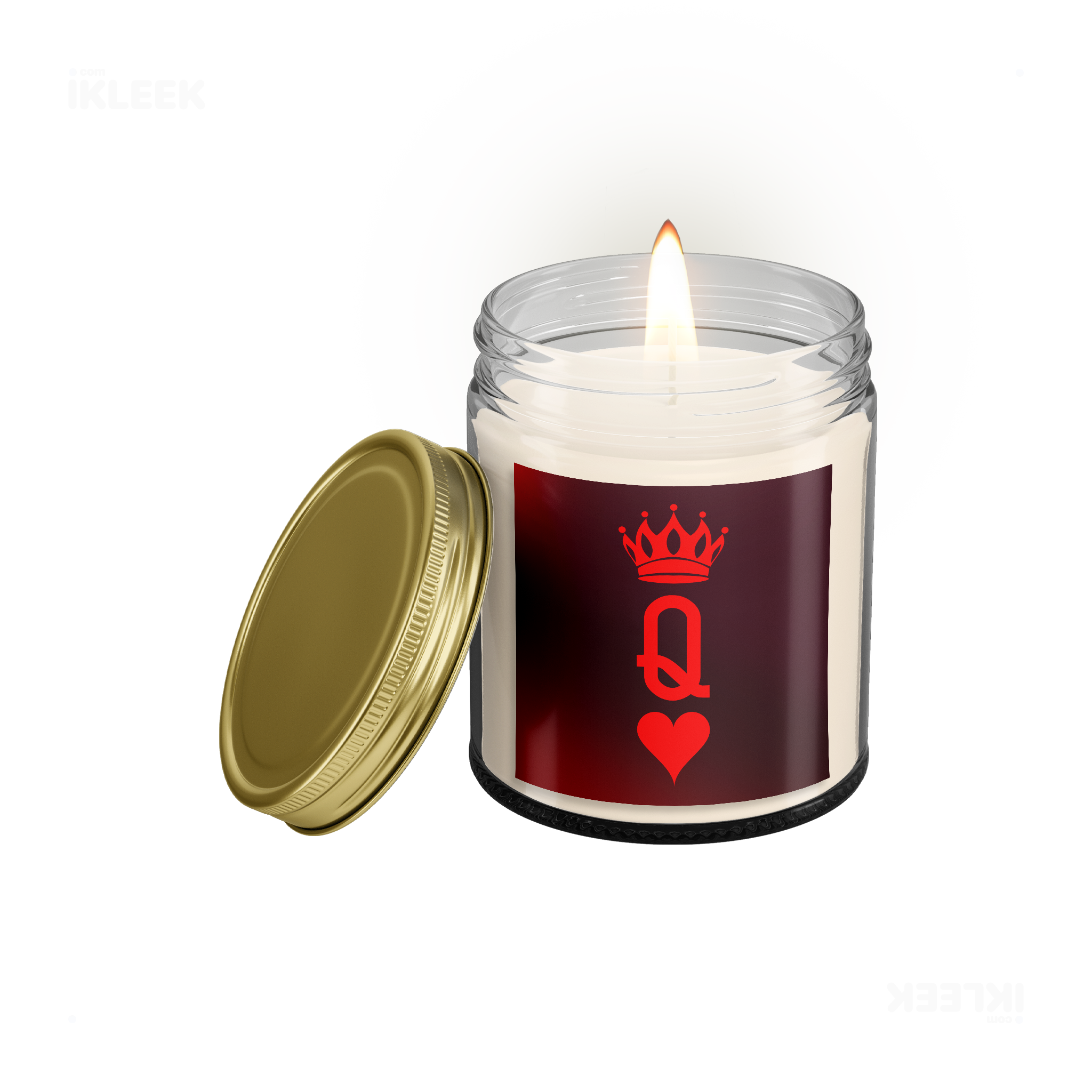 QueenOfHearts Scented Candle 01 Clear