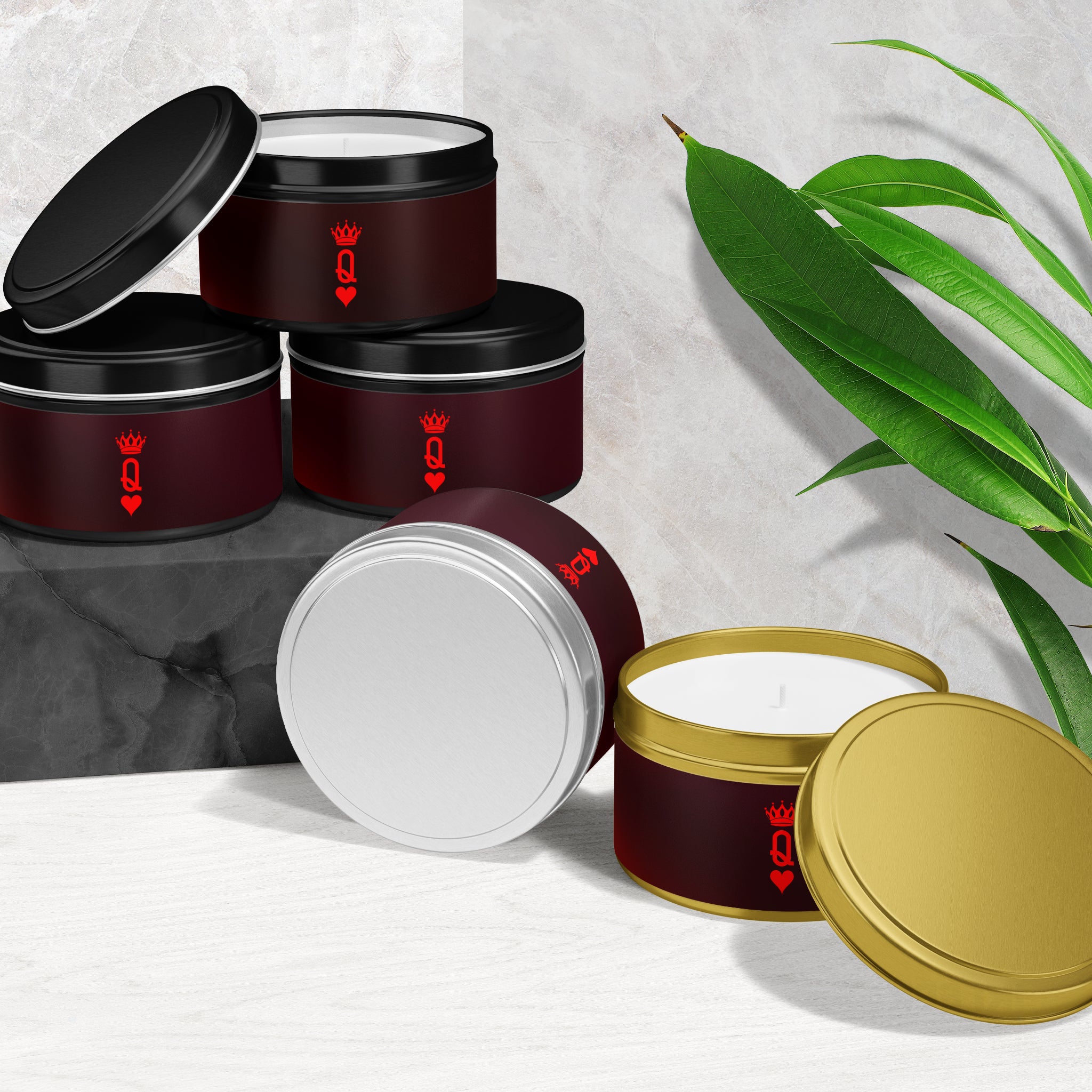 QueenOfHearts Tin Candle 02 Black