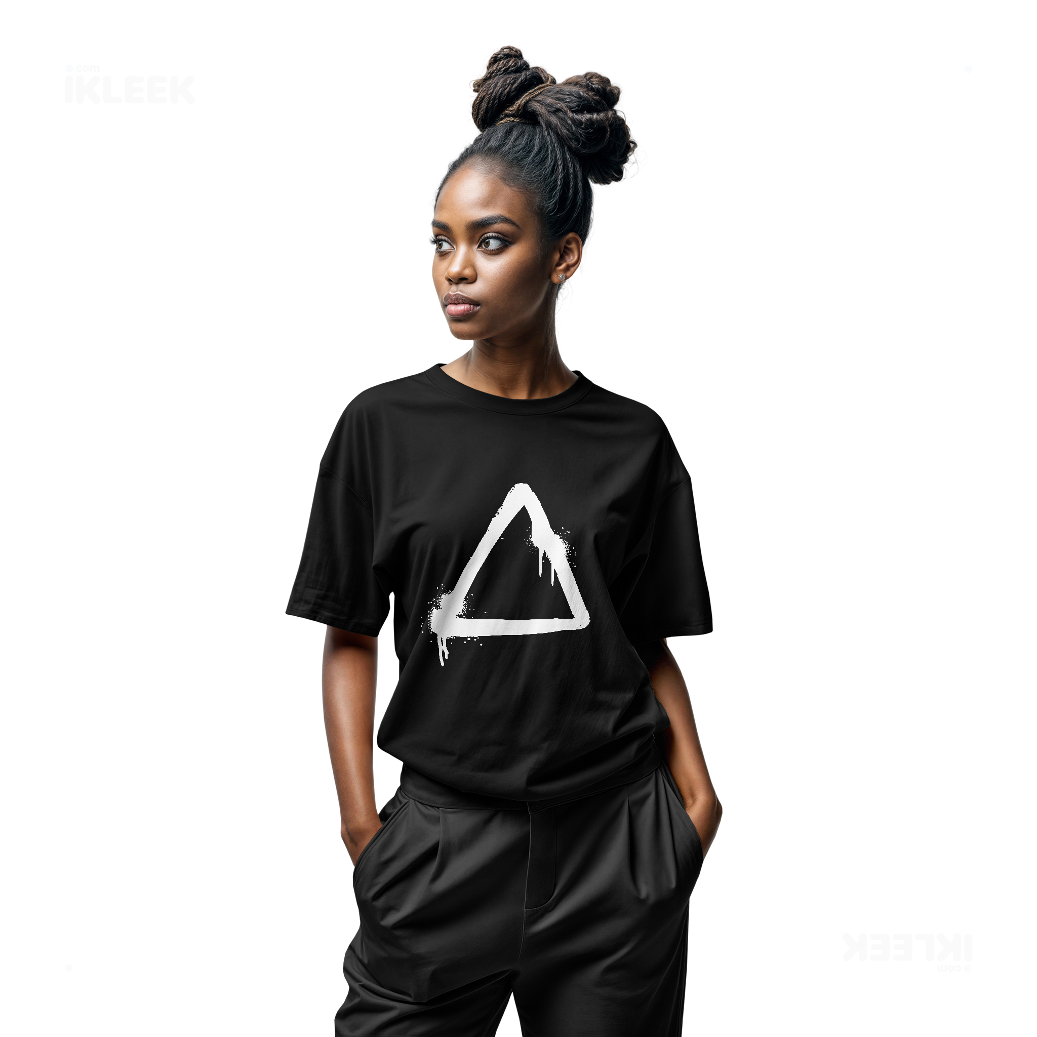 RisingTriangle Adult T Shirt 04 Black
