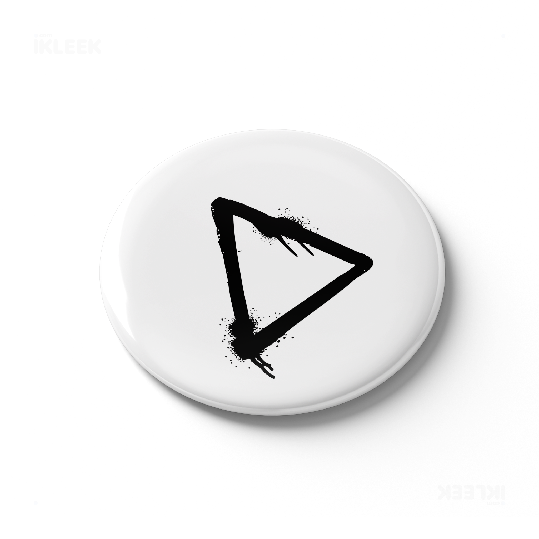 RisingTriangle Button Magnet 03 Round