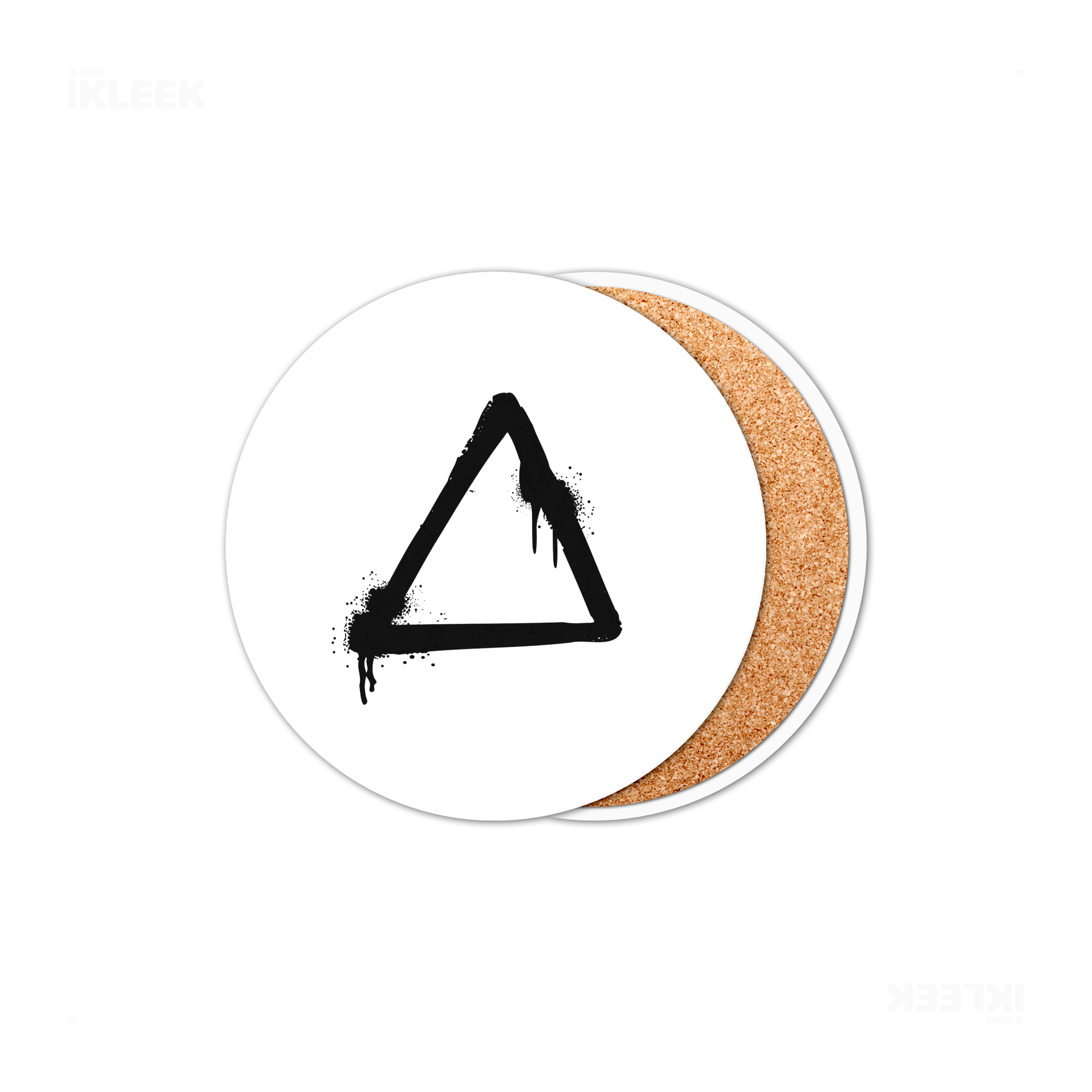 RisingTriangle Ceramic Coaster 01 Round