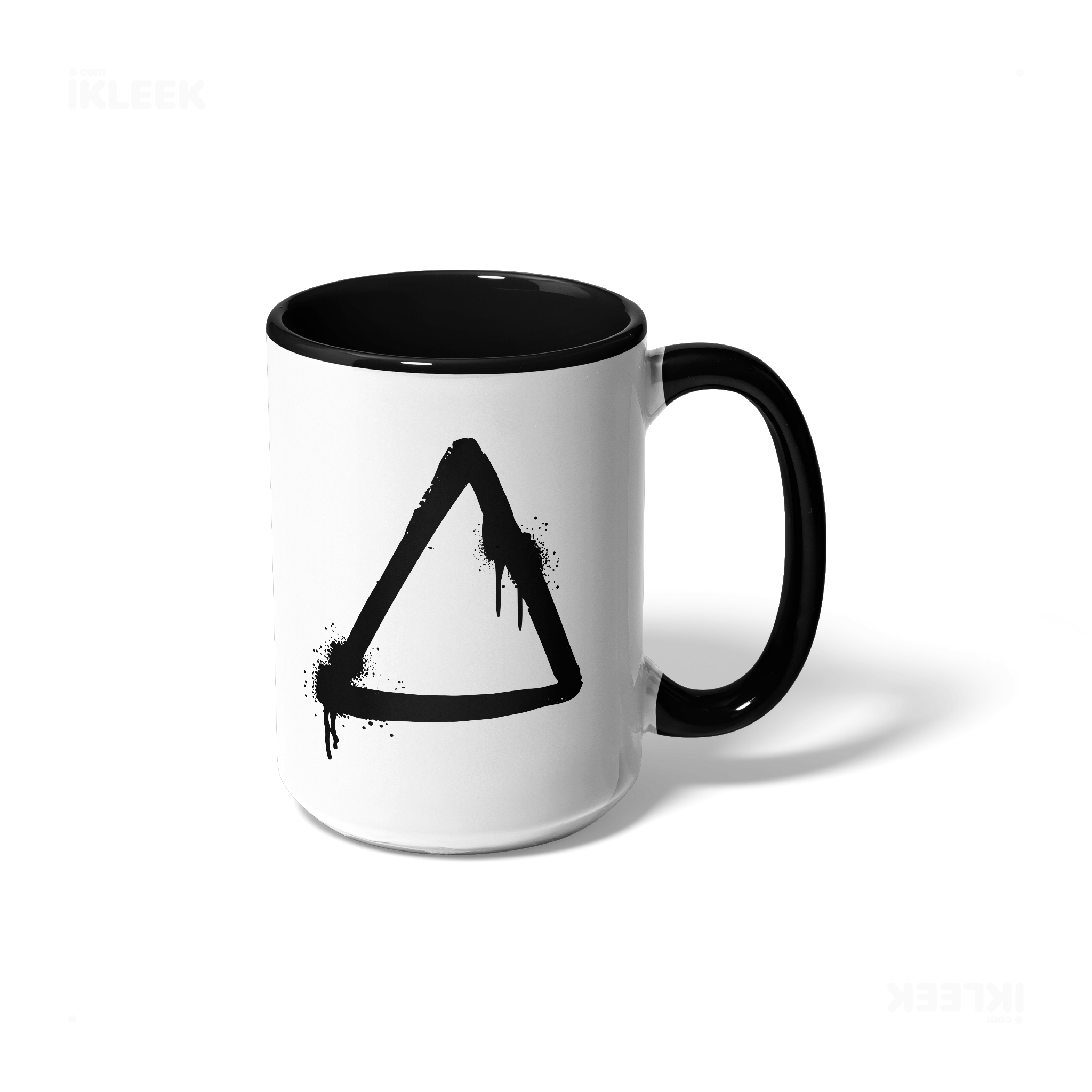 RisingTriangle Ceramic Mug 01 White Black