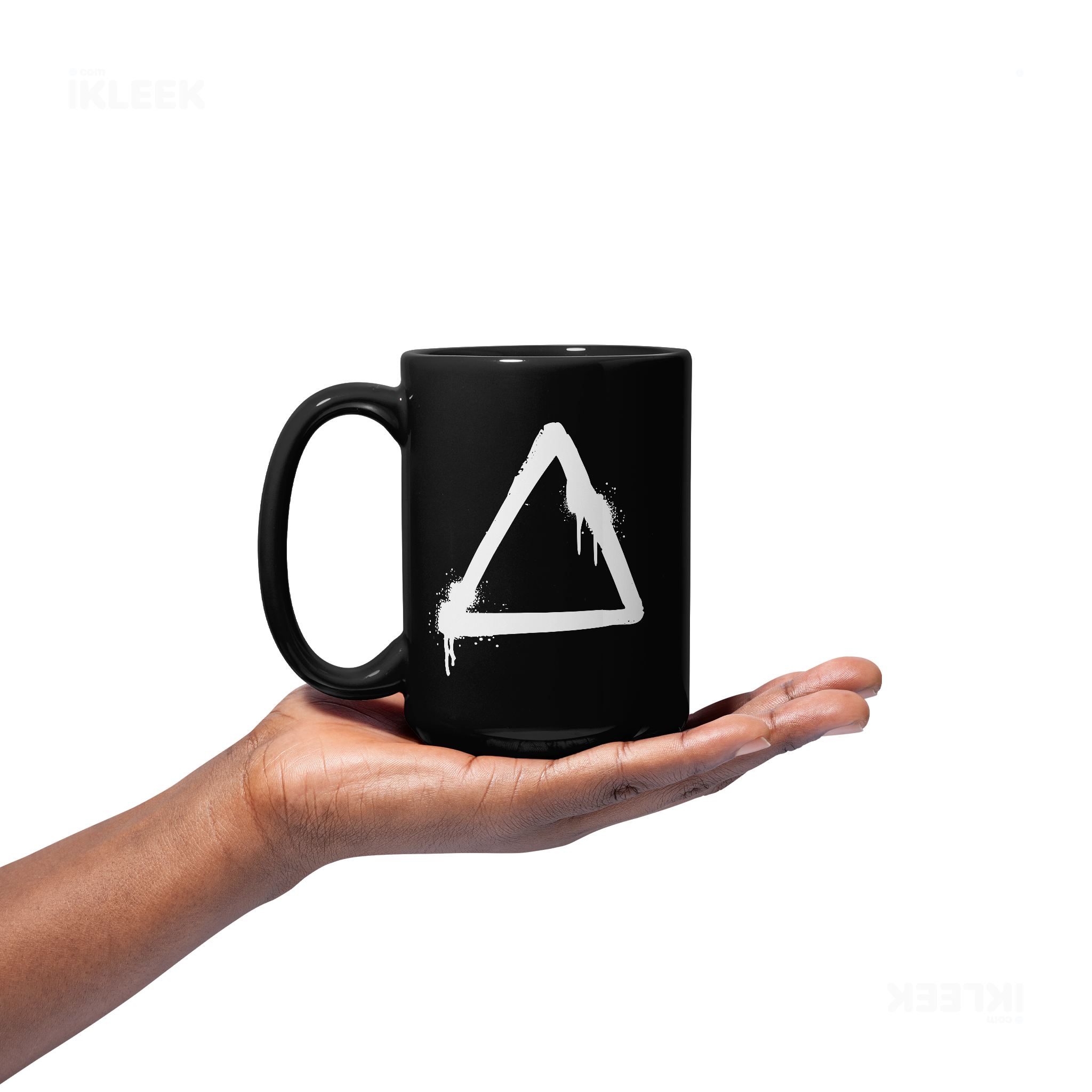 RisingTriangle Ceramic Mug 03 Black