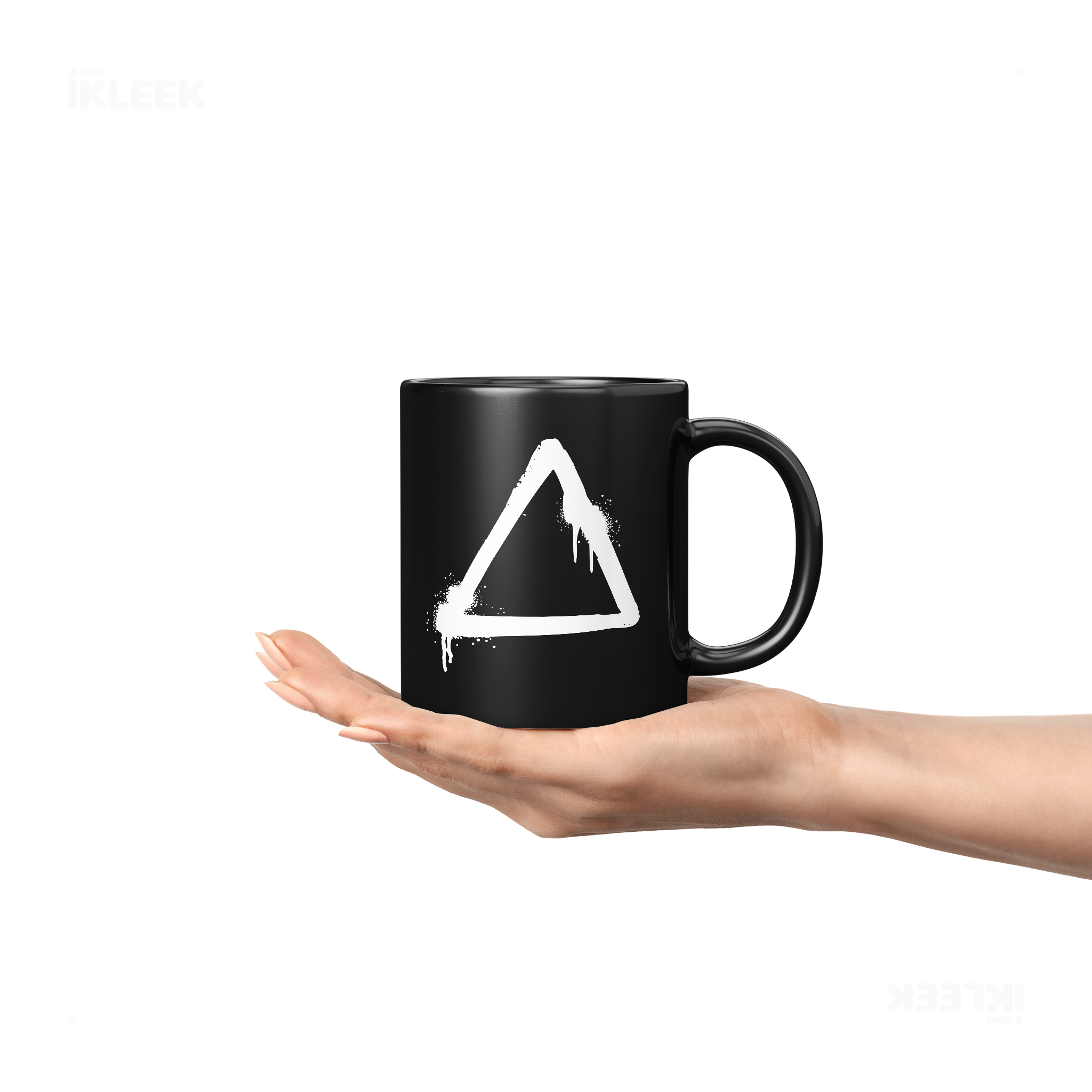RisingTriangle Ceramic Mug 04 Black