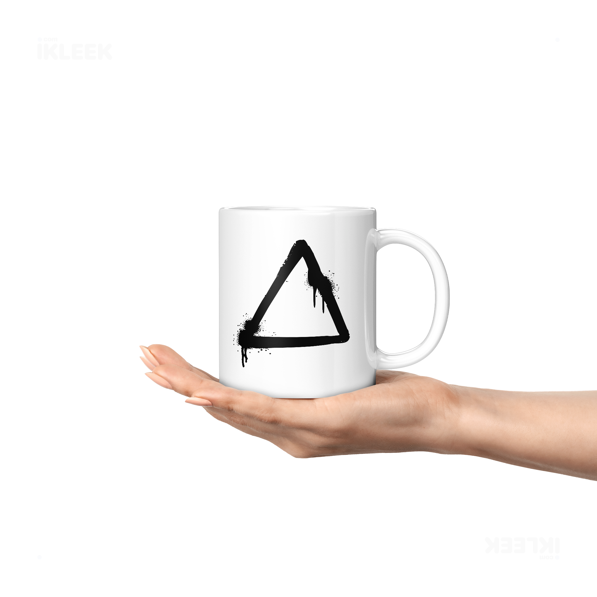 RisingTriangle Ceramic Mug 04 White