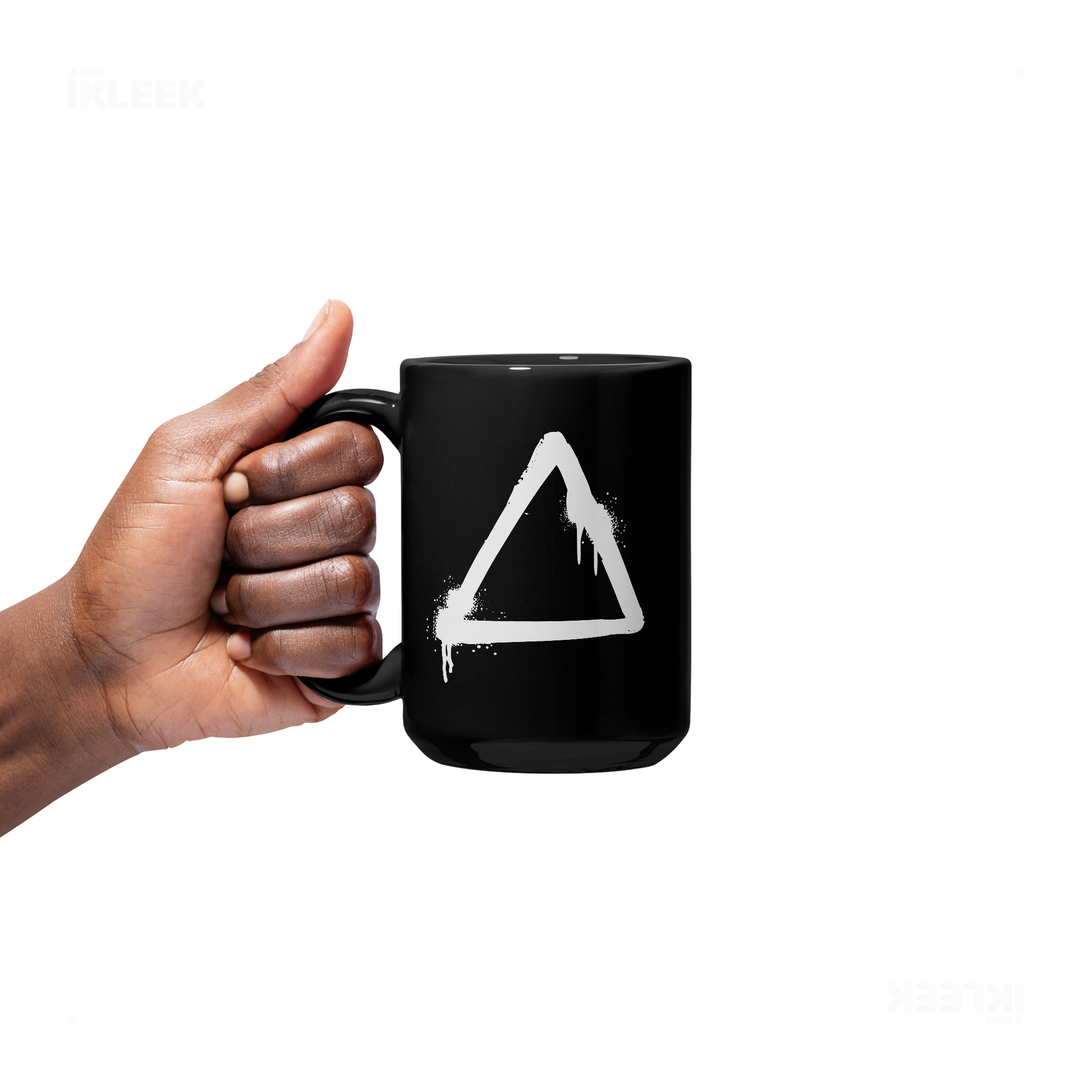 RisingTriangle Ceramic Mug 05 Black