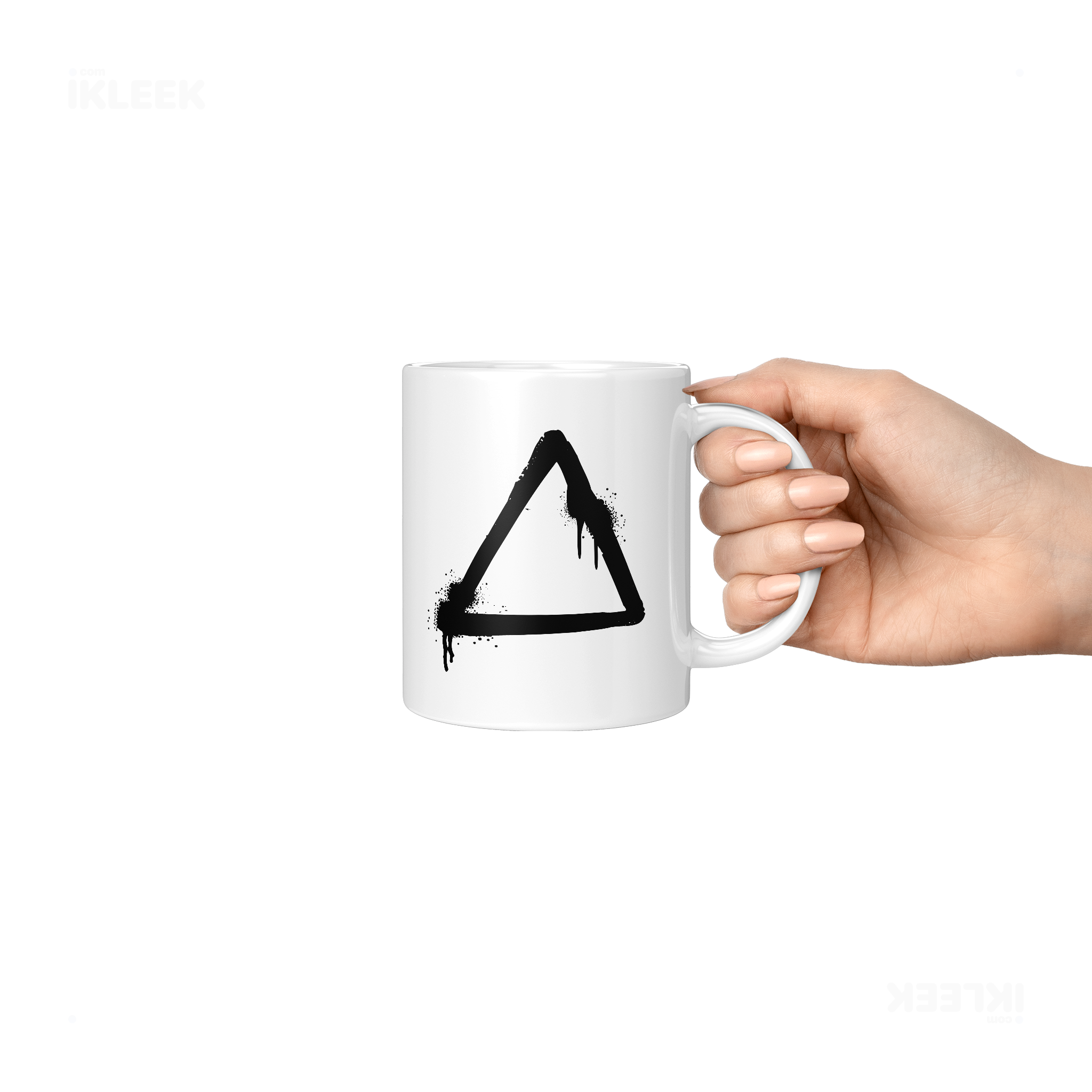 RisingTriangle Ceramic Mug 06 White