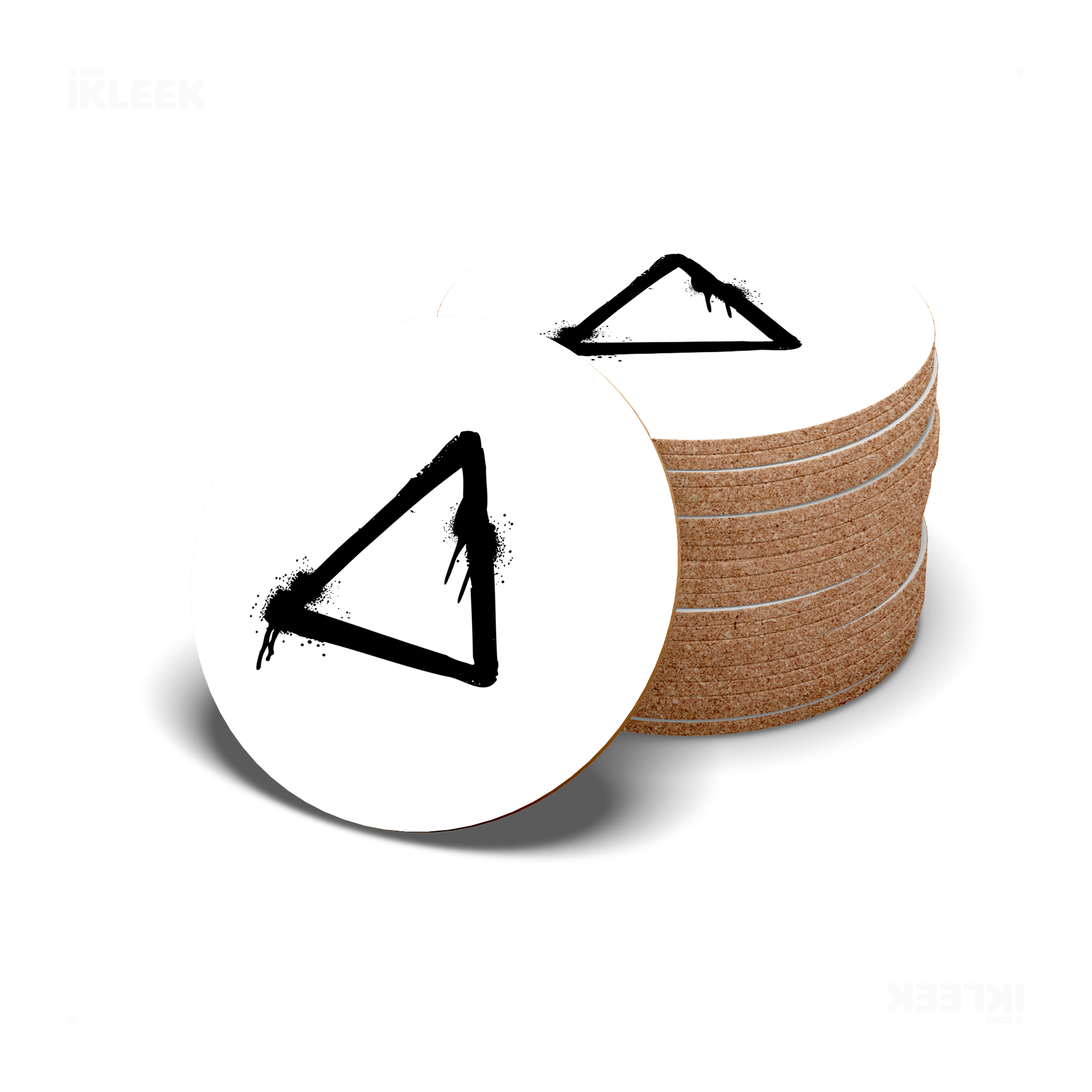 RisingTriangle High Gloss Coaster 06 Round