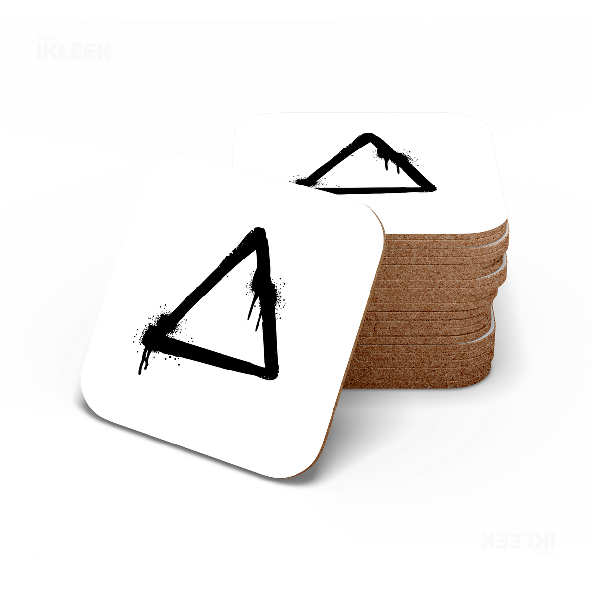RisingTriangle High Gloss Coaster 06 Square