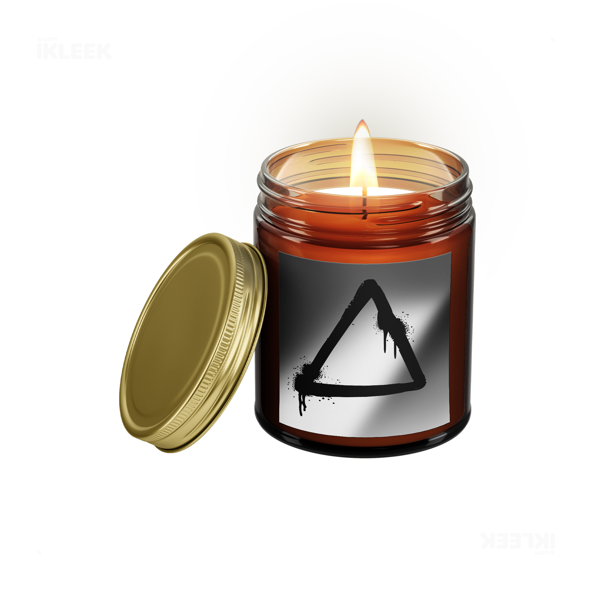 RisingTriangle Scented Candle 01 Amber