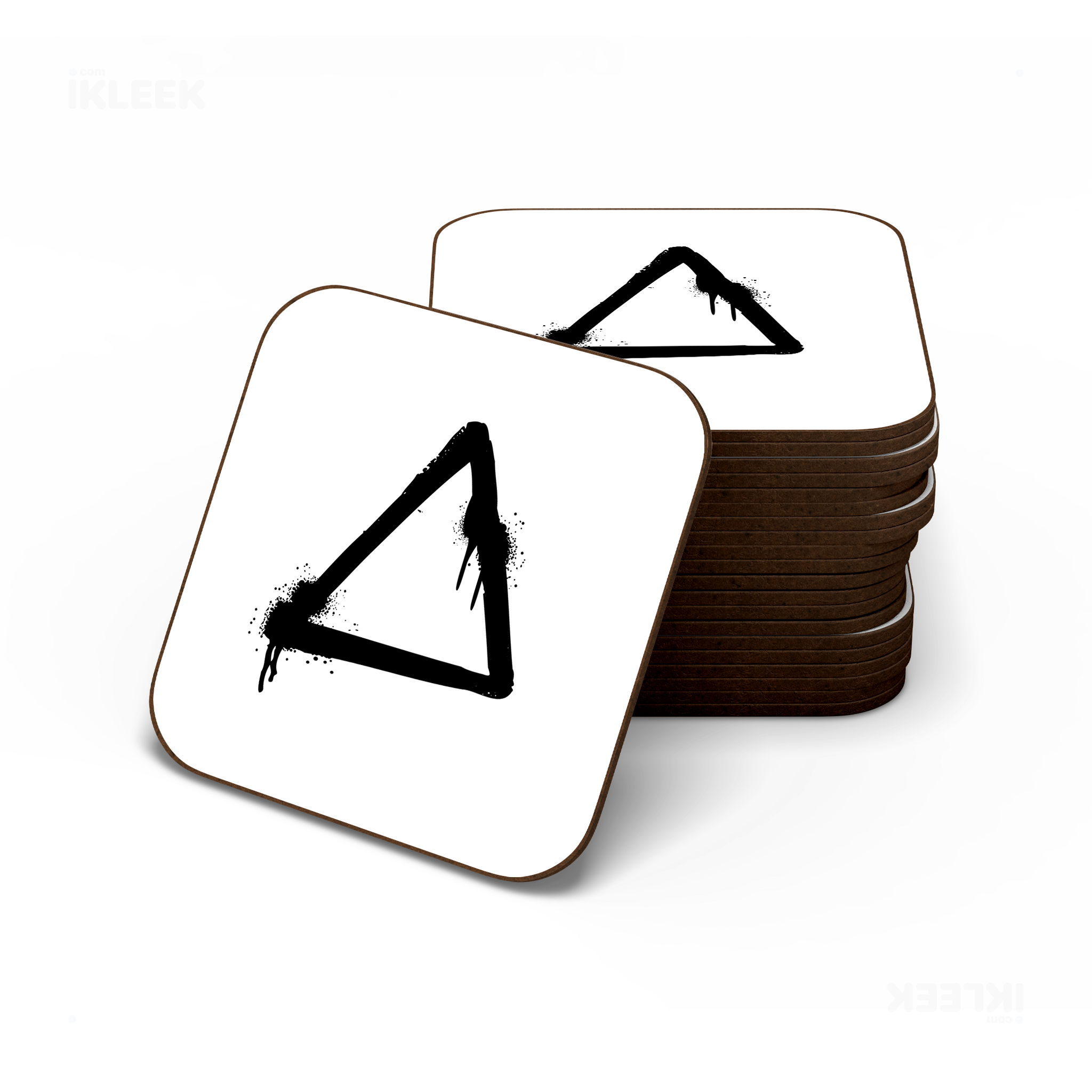 RisingTriangle Semi Glossy Coaster 06