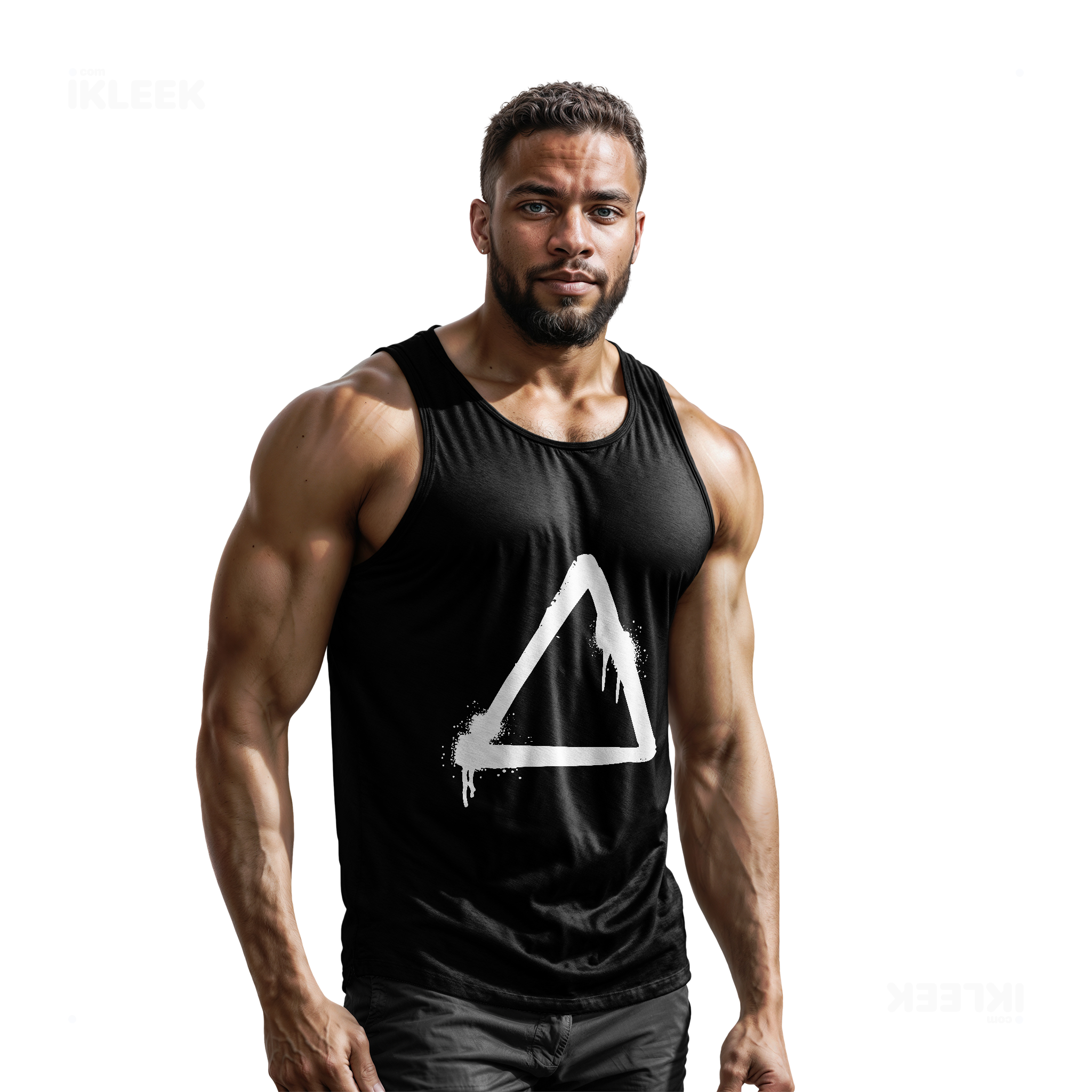 RisingTriangle Tank Tops 02 Black