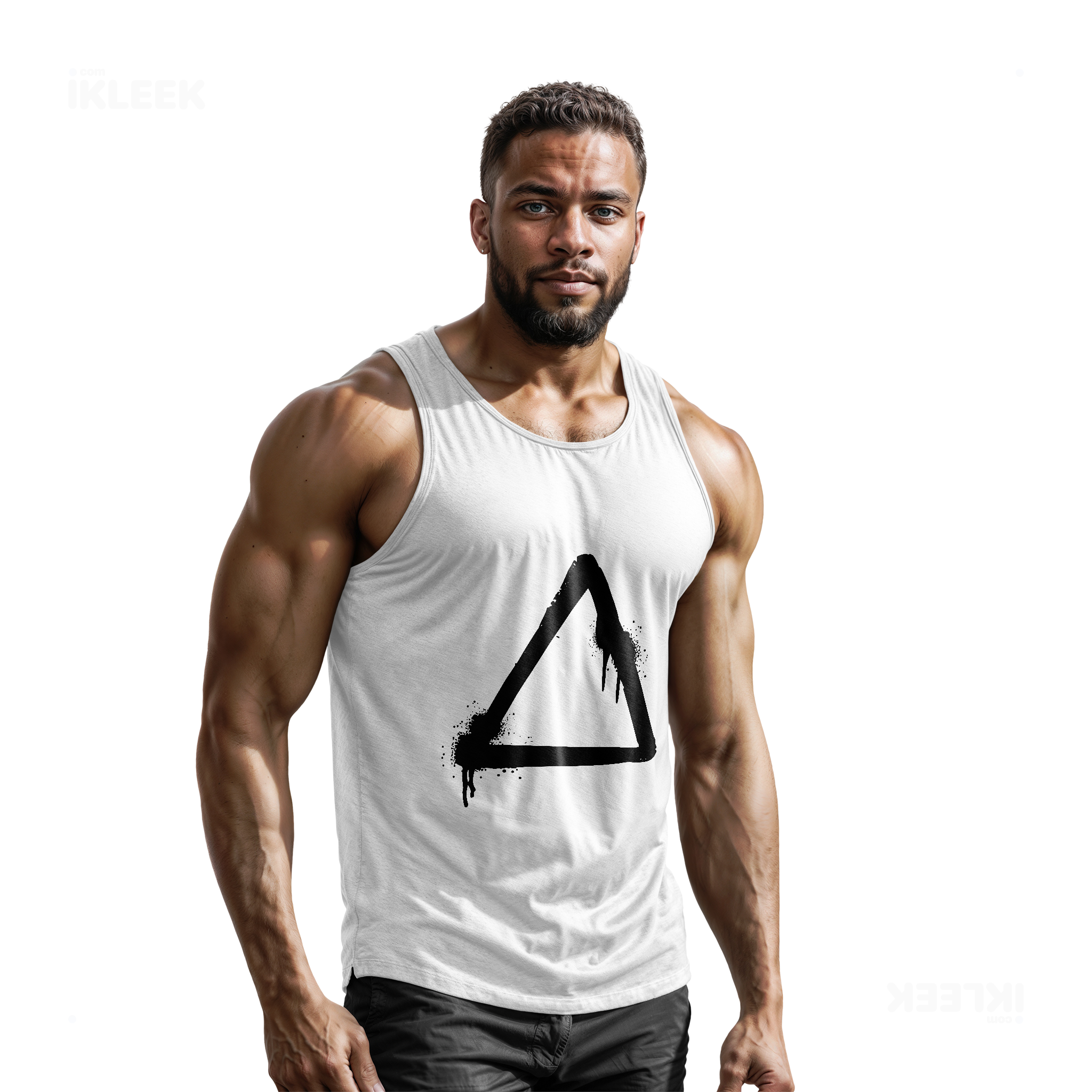 RisingTriangle Tank Tops 02 White