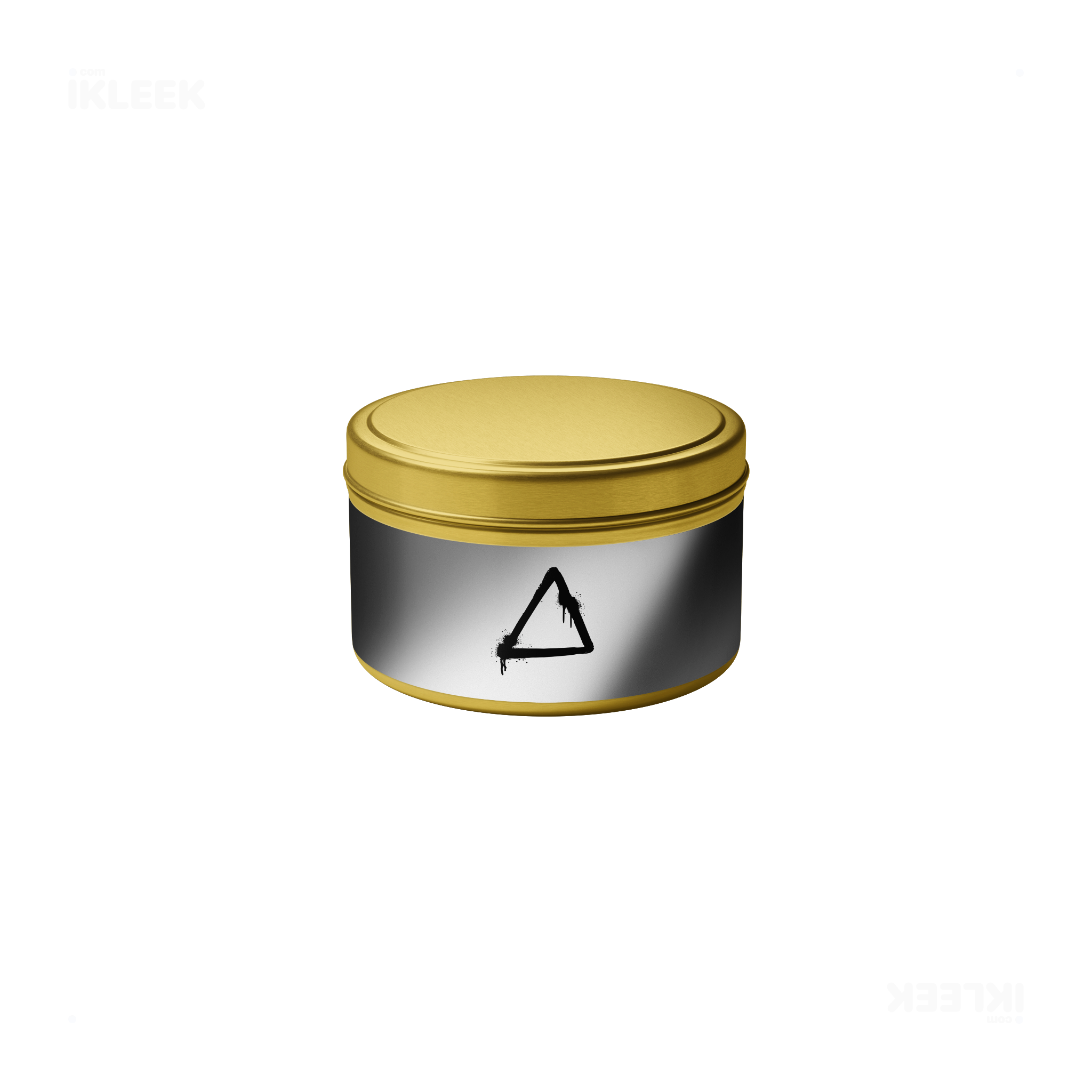 RisingTriangle Tin Candle 04 Gold