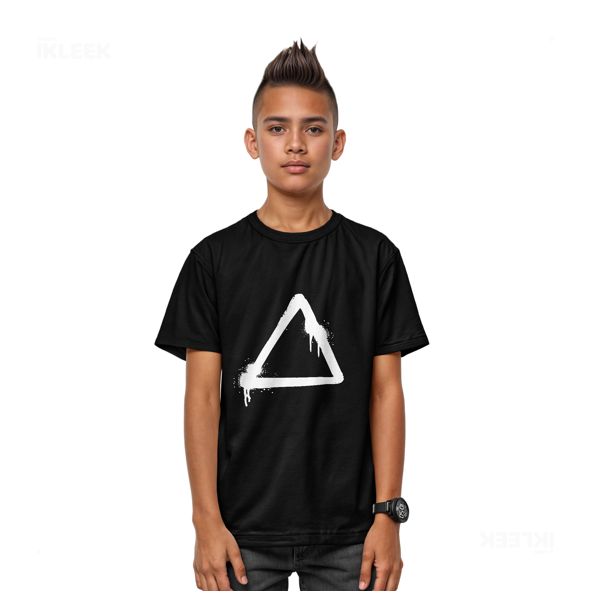 RisingTriangle Youth T Shirt 03 Black
