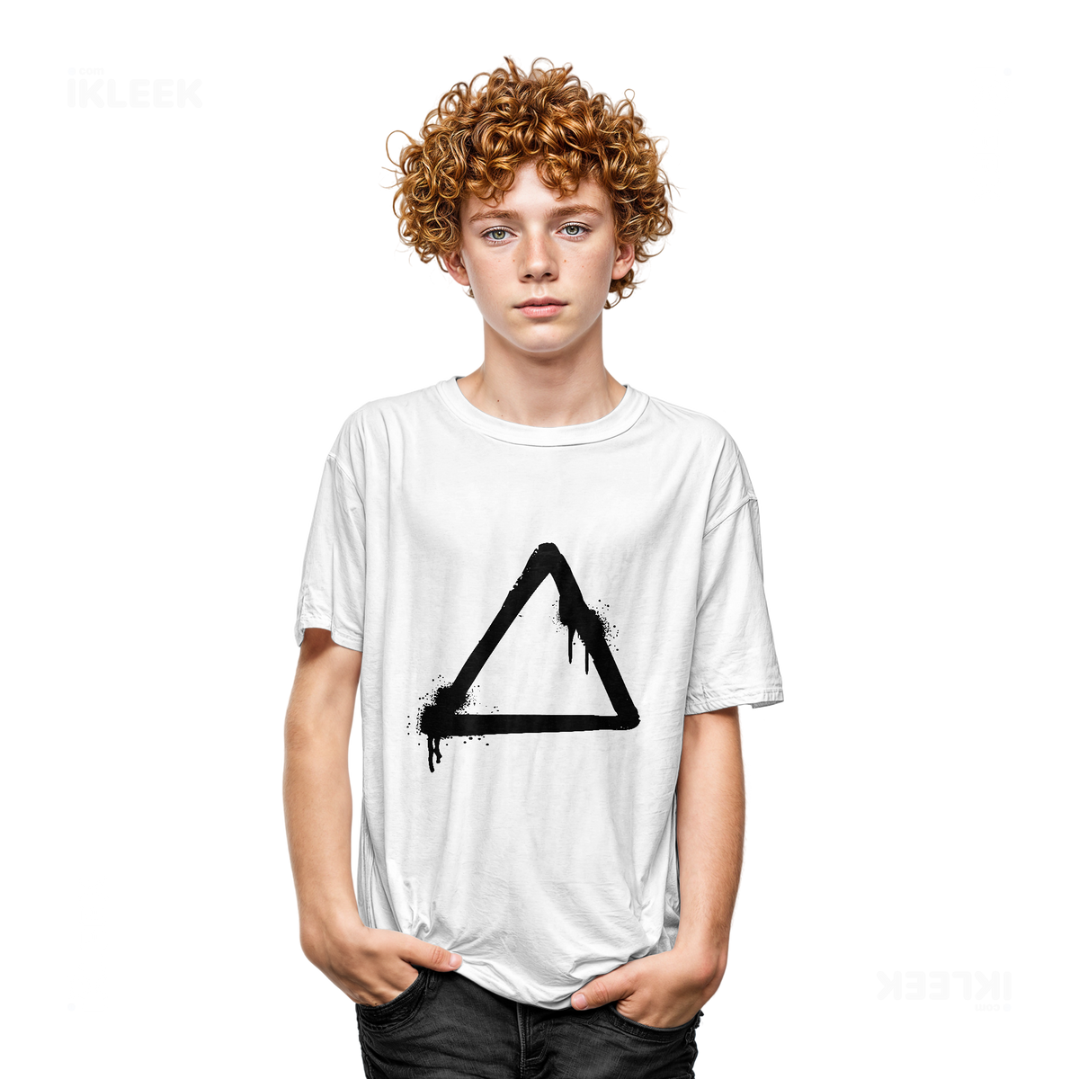 RisingTriangle Youth T Shirt 05 White