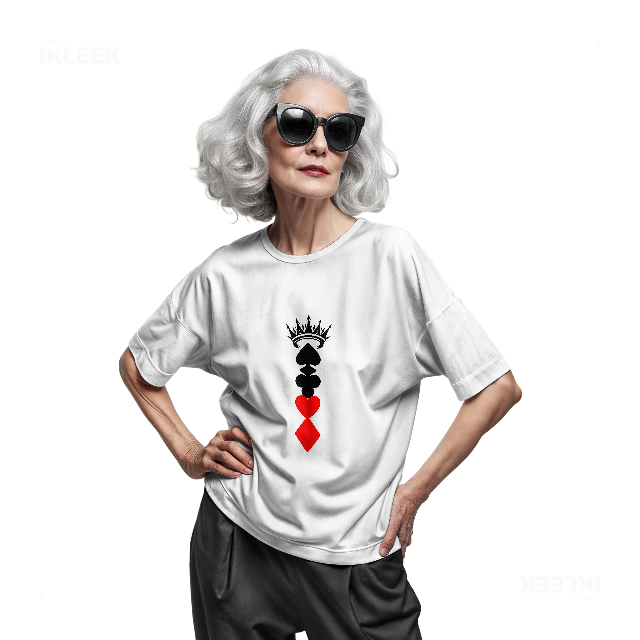 RoyalSuitStack Adult T Shirt 07 White