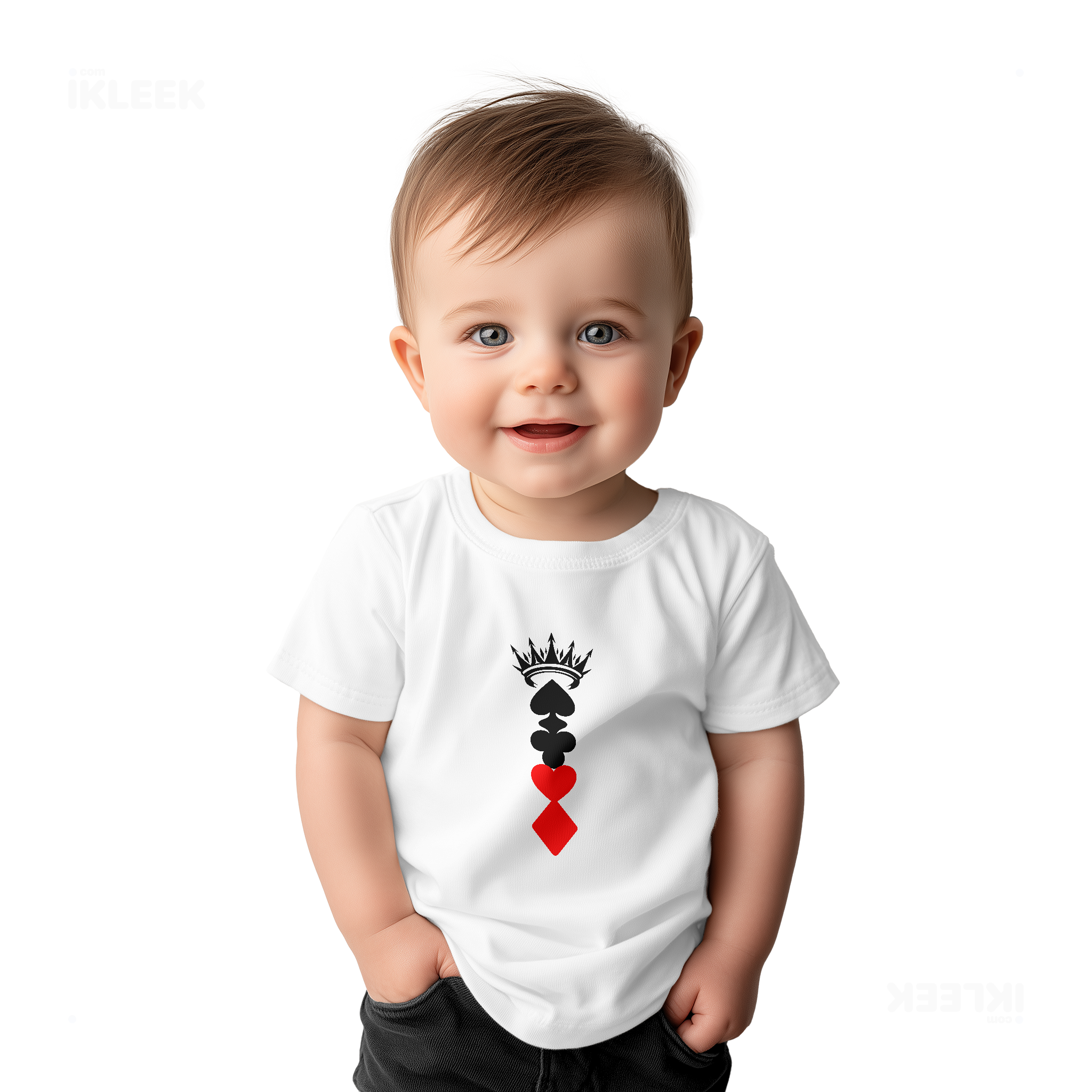 RoyalSuitStack Baby T Shirt 03 White